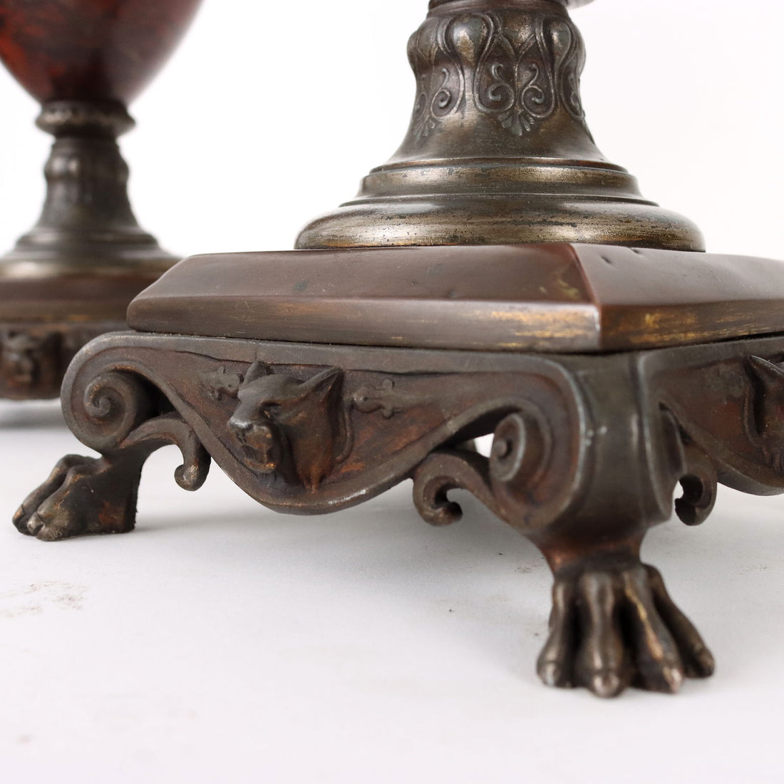 Pair of Vases Rouge Griotte Marble France XIX Century - France, Late XIX Century | Antiques  Fancy Goods