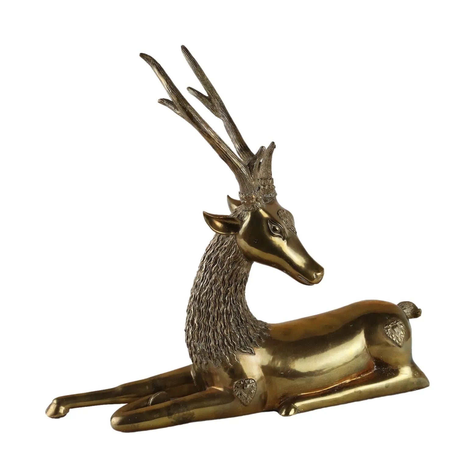 Deer Brass Sarreid Hollywood Regency Europe 1970s - Europe, 1970s | Antiques | Fancy Goods