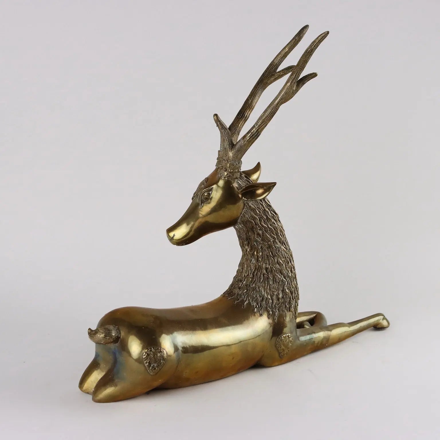 Deer Brass Sarreid Hollywood Regency Europe 1970s - Europe, 1970s | Antiques | Fancy Goods