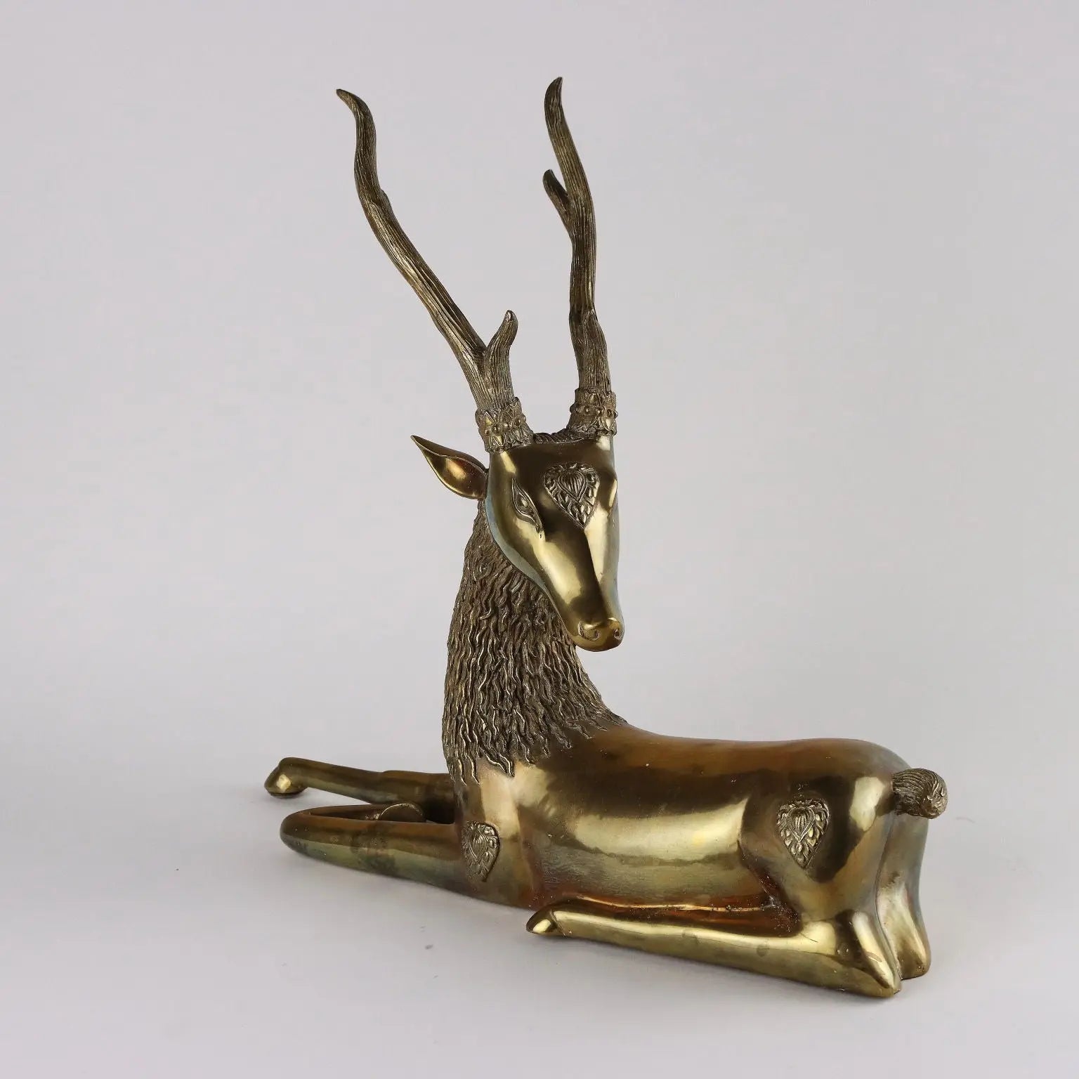 Deer Brass Sarreid Hollywood Regency Europe 1970s - Europe, 1970s | Antiques | Fancy Goods