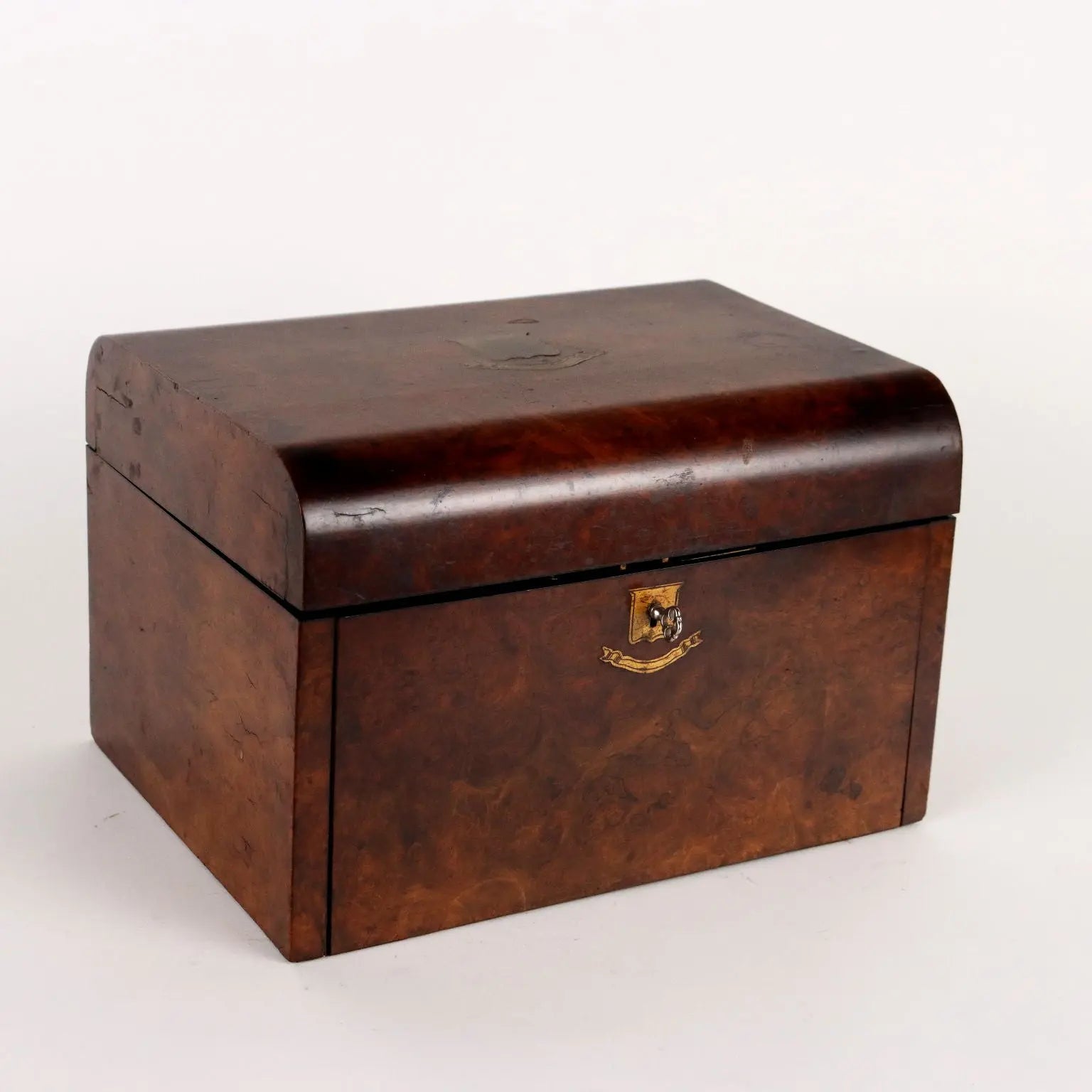 Ancient Lady's Box England '800 Briar Glass Flasks Velvet - England, Late XIX Century | Antiques | Fancy Goods