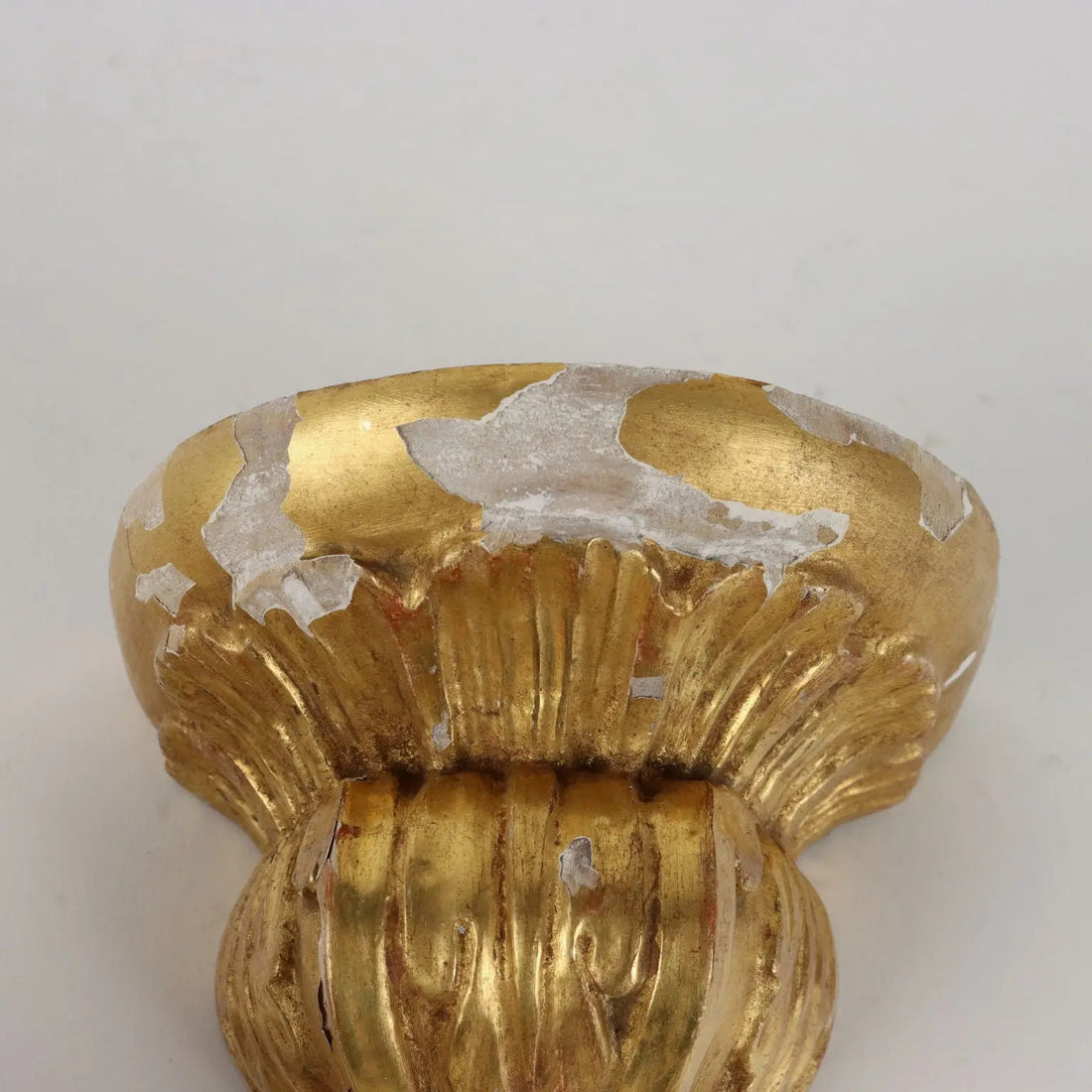Group of 3 Ancient Shelves '800 Carved and Gilded Wood Fake Marble - Italy, XIX Century | Antiques | Fancy Goods
