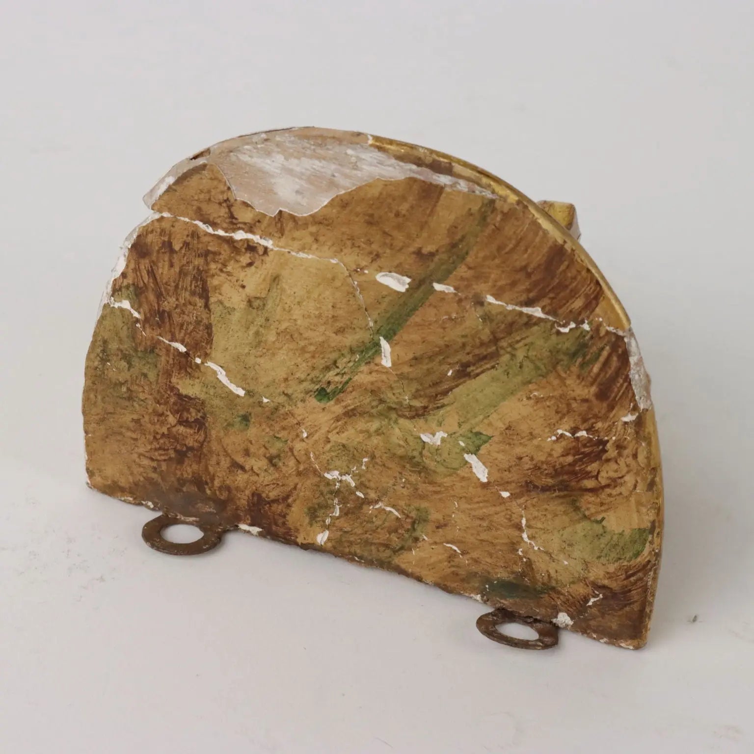 Group of 3 Ancient Shelves '800 Carved and Gilded Wood Fake Marble - Italy, XIX Century | Antiques | Fancy Goods