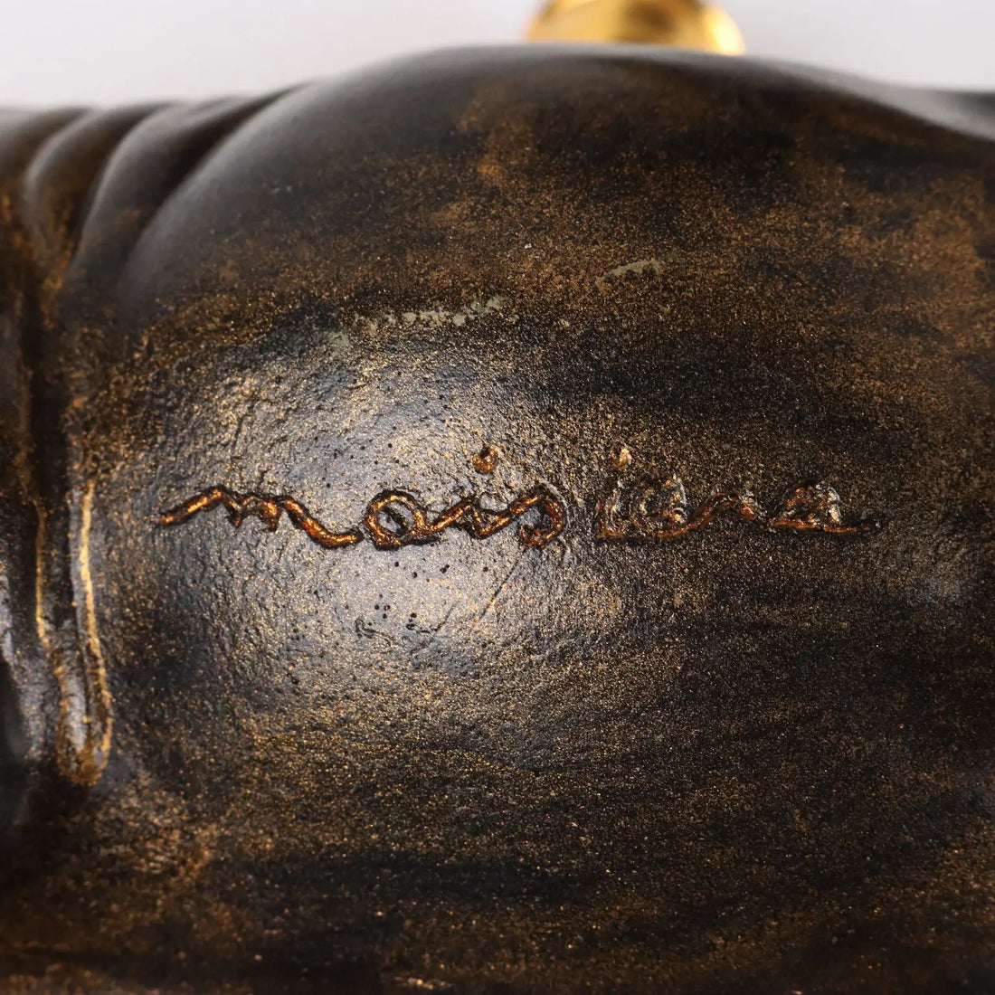 Pair of Rhinoceroses Candle-Holder J. Luc Maisiere '900 Plaster - France, XX-XXI Century | Antiques | Fancy Goods