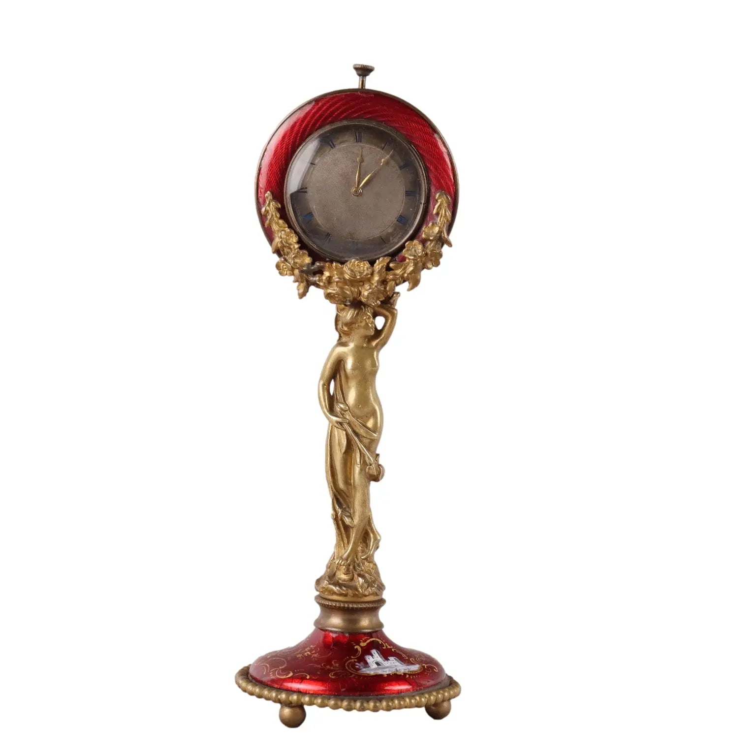 Antique Table Clock Bronze Decorations France XX Century - France, Early XX Century | Antiques | Fancy Goods