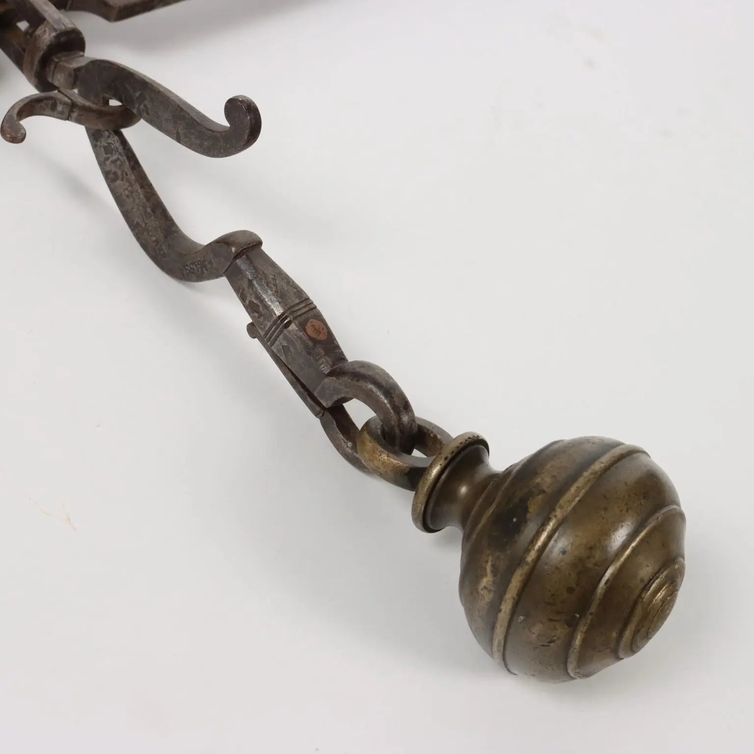 Ancient Steelyard Balance 1880 Solid Iron Bronze Objects - Northern Italy, 1880 ca. | Antiques | Fancy Goods