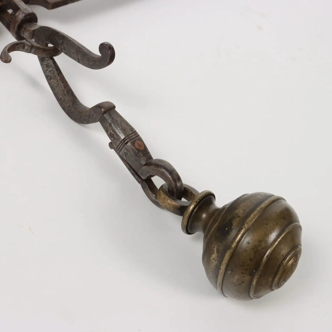 Ancient Steelyard Balance 1880 Solid Iron Bronze Objects - Northern Italy, 1880 ca. | Antiques | Fancy Goods