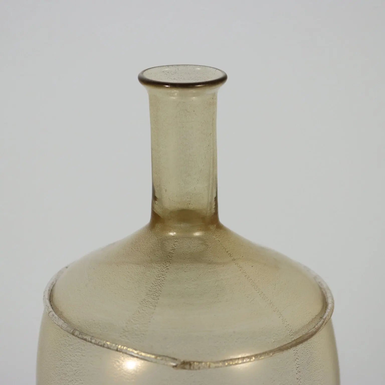 Ancient Bottle Y. Ohira for De Majo 1987 Murano Blown Glass