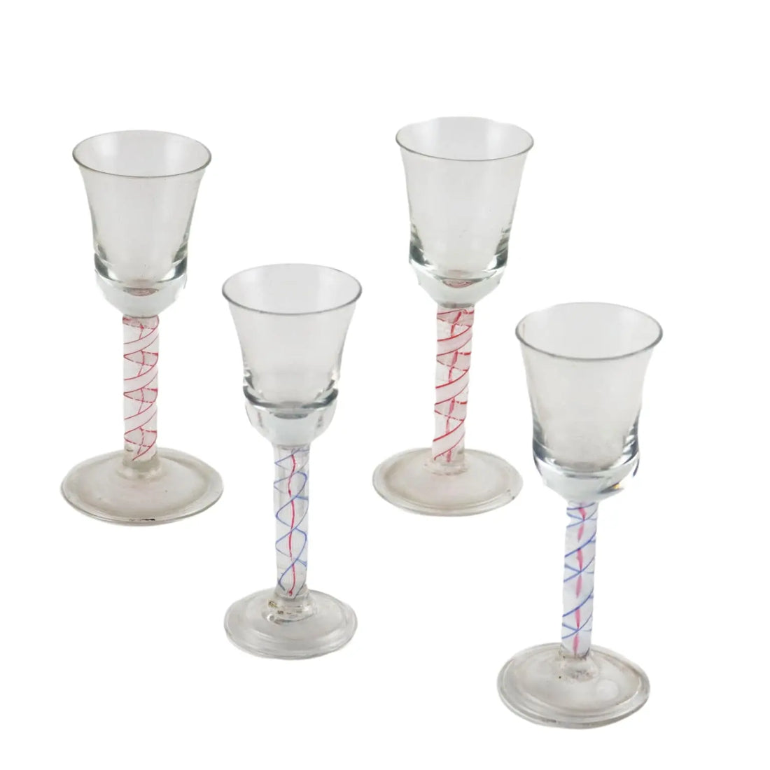 Group of Goblets in Murano Filigree Glass XVIII Century - Murano, Late XVIII Century | Antiques | Fancy Goods