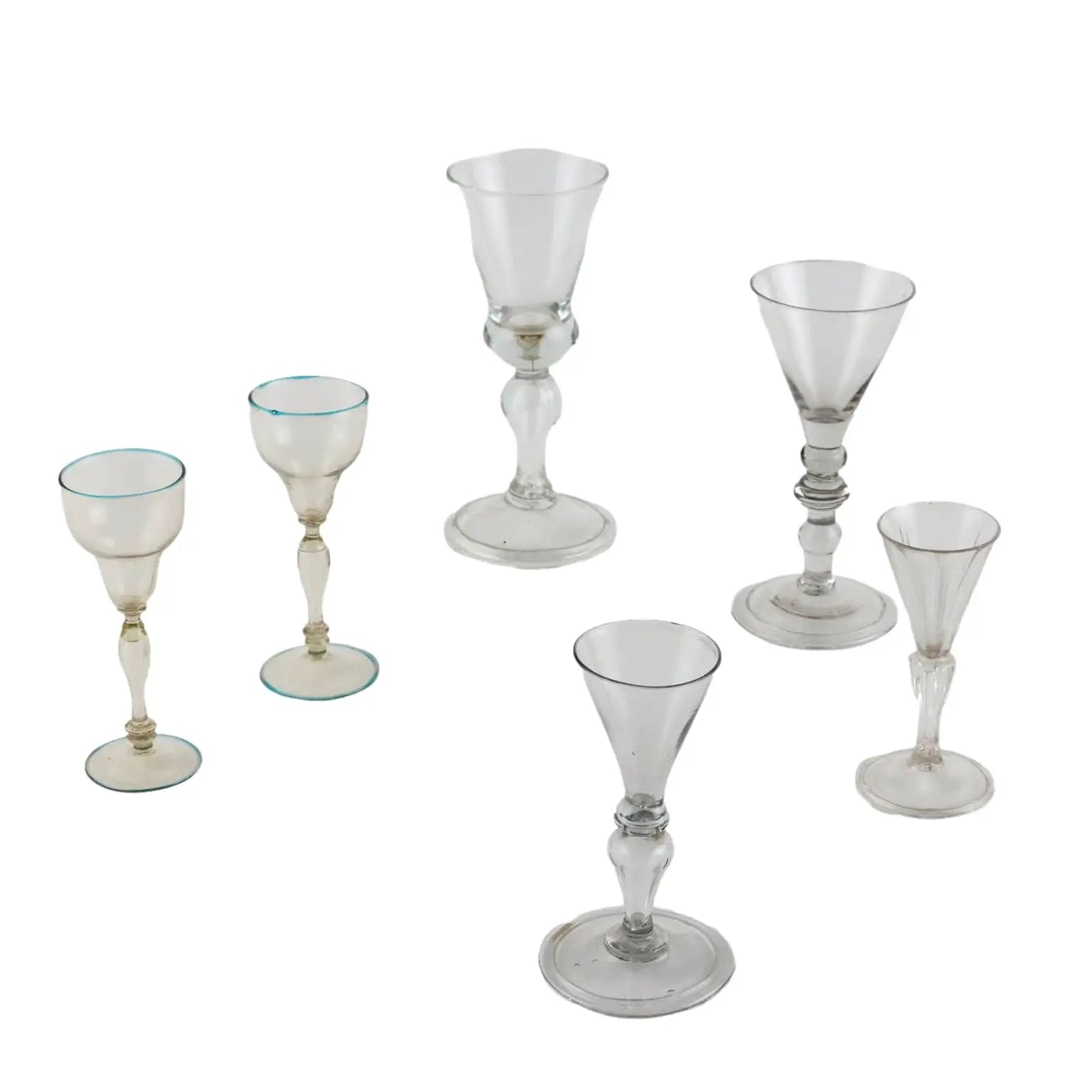 Group of 6 Glasses Murano Glass Italy XVIII Century - Murano Late XVIII Century | Antiques | Fancy Goods