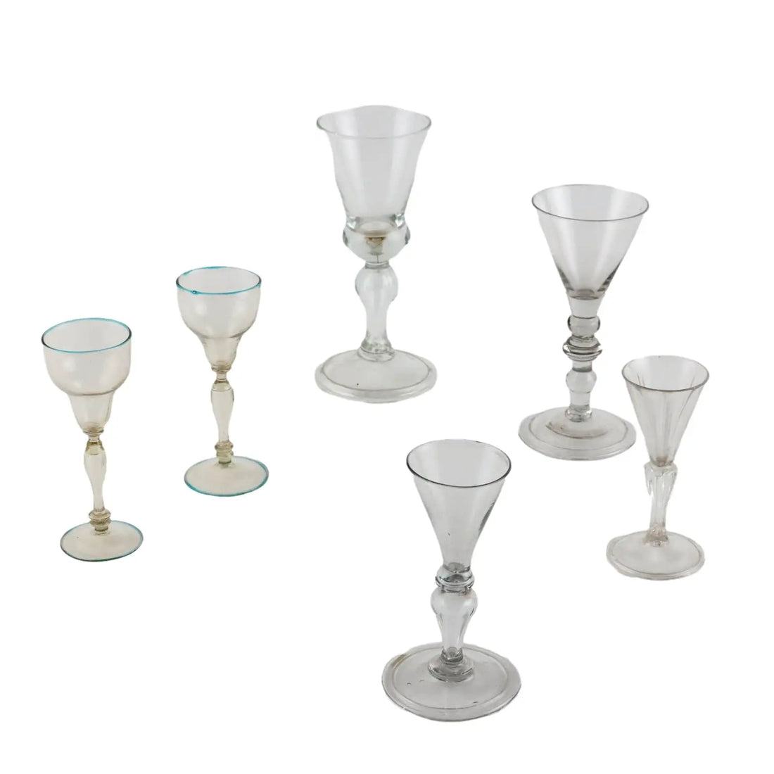 Group of 6 Glasses Murano Glass Italy XVIII Century - Murano Late XVIII Century | Antiques | Fancy Goods