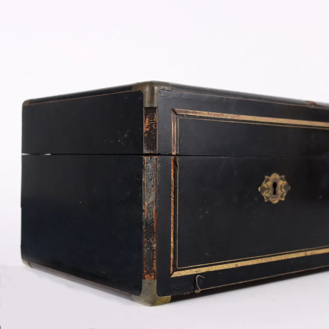 Ancient Sewing Box Last Quarter of the XIX Century Ebony Wood Veneer - France Last Quarter 19th Century | Antiques | Fancy Goods