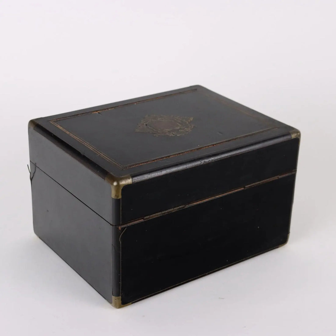 Ancient Sewing Box Last Quarter of the XIX Century Ebony Wood Veneer - France Last Quarter 19th Century | Antiques | Fancy Goods