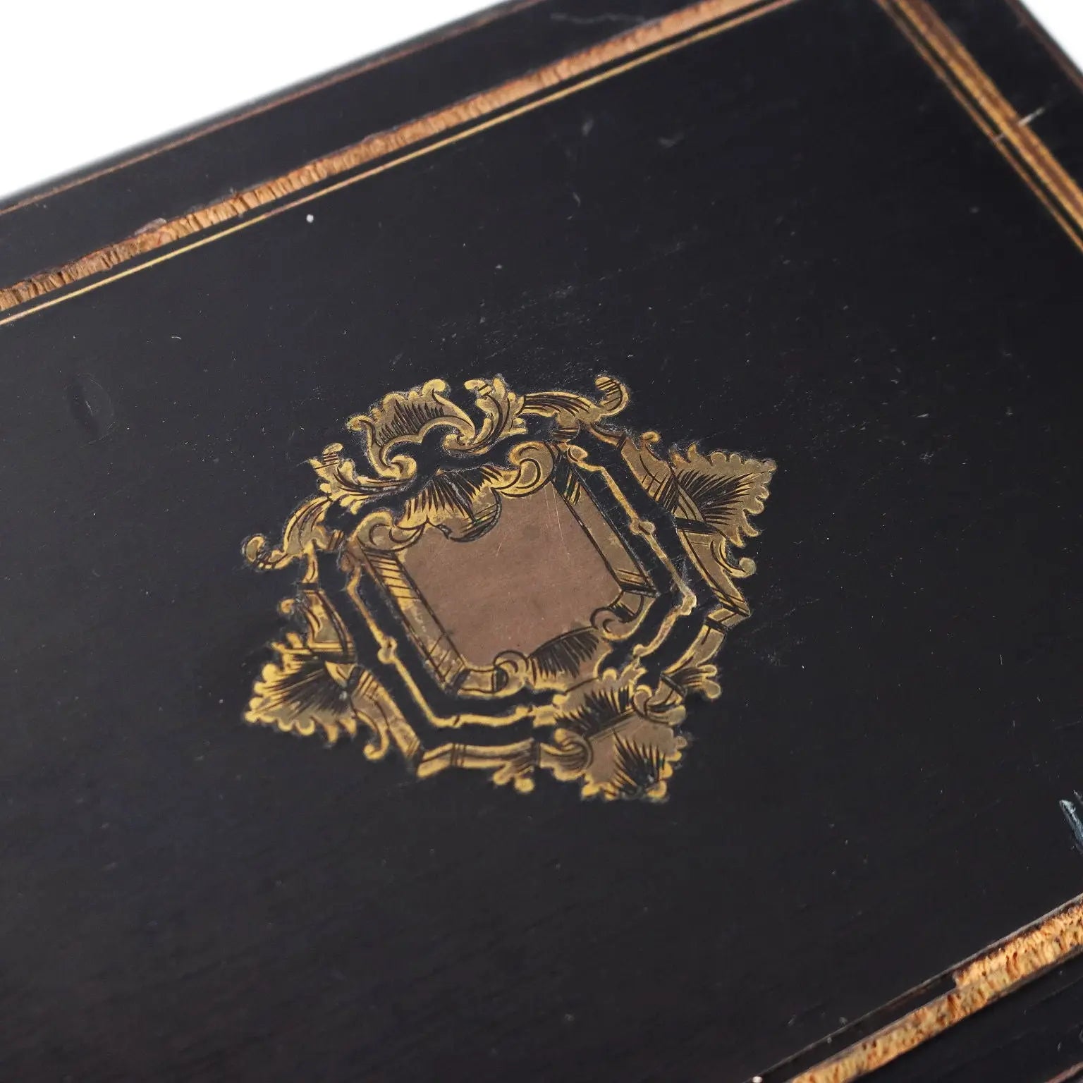 Ancient Sewing Box Last Quarter of the XIX Century Ebony Wood Veneer - France Last Quarter 19th Century | Antiques | Fancy Goods