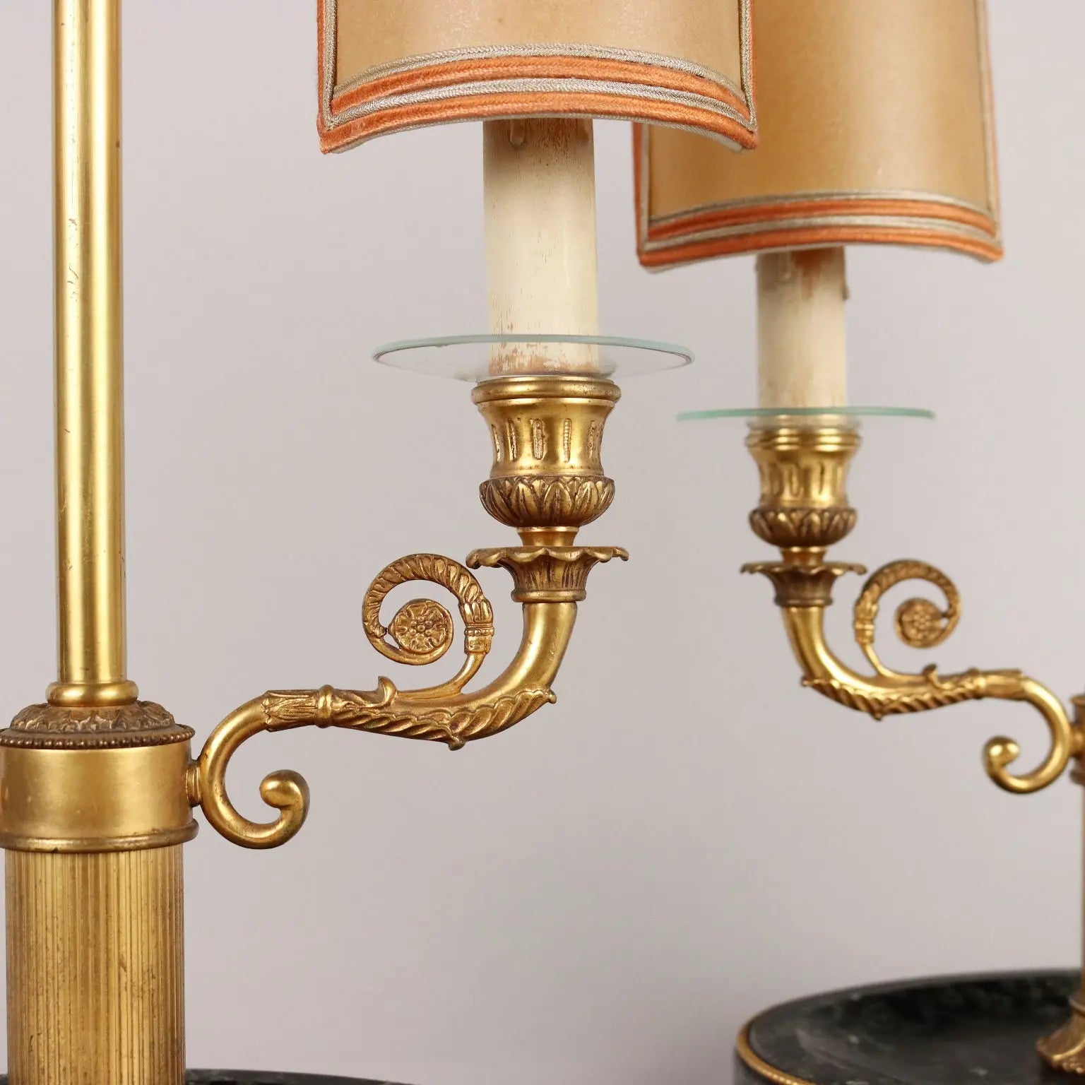 Vintage Table Lamps First Half '900 Gilded Bronze Marble Lamps - Europe First Half of the 20th Century | Antiques | Fancy Goods