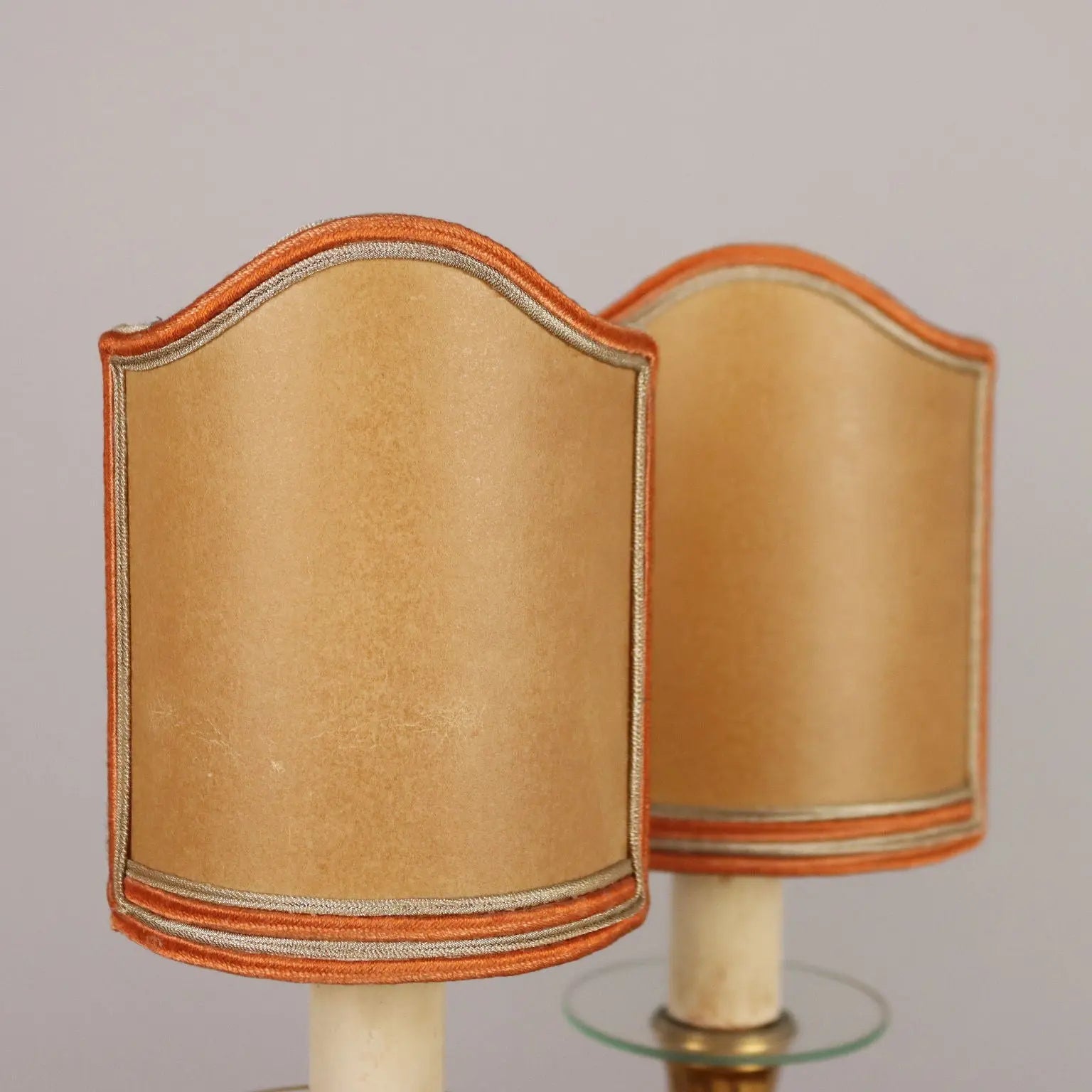 Vintage Table Lamps First Half '900 Gilded Bronze Marble Lamps - Europe First Half of the 20th Century | Antiques | Fancy Goods