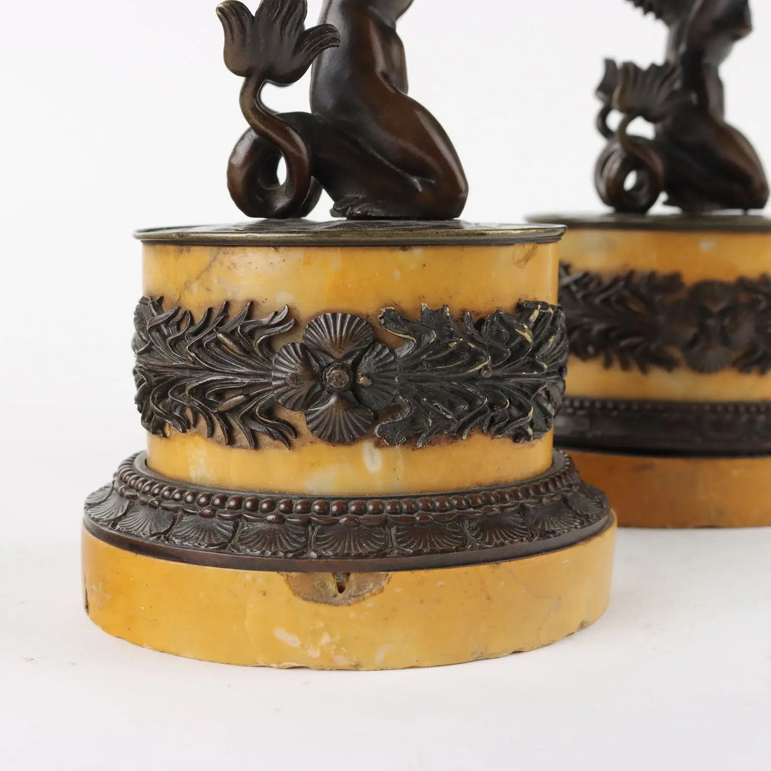 Antique Cups First Quarter '800 Bronze and Yellow Marble of Siena - Italy First Quarter 19th Century | Antiques | Fancy Goods
