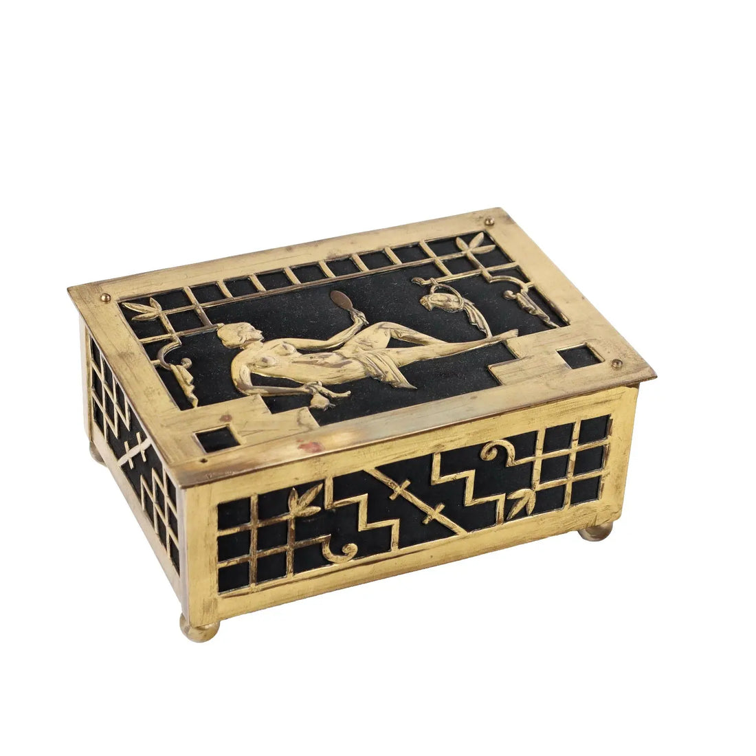Art Deco Casket Bronze Cloth Europe 1920s-30s Antiques - Europe, 1920s-1930s | Antiques | Fancy Goods