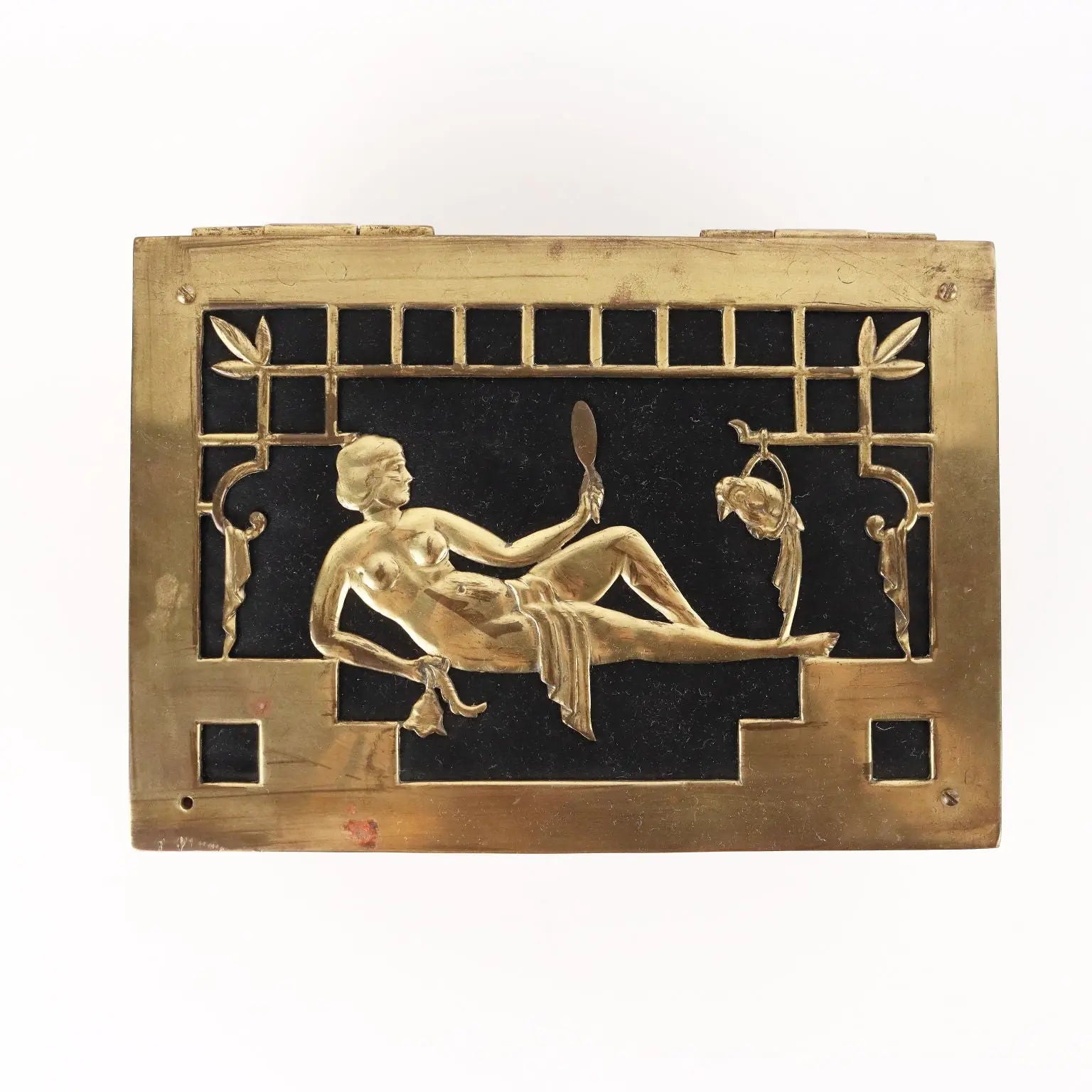 Art Deco Casket Bronze Cloth Europe 1920s-30s Antiques - Europe, 1920s-1930s | Antiques | Fancy Goods