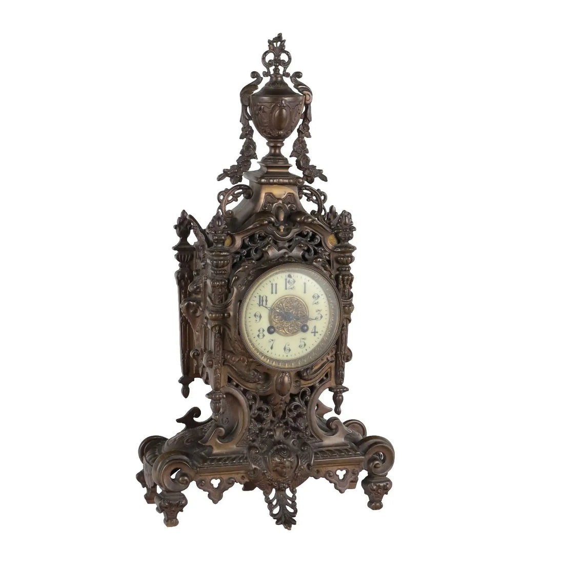 Ancient Eclectic Style Clock Eclectic Style Bronze XIX-XX Century - Europe Late 1800s Early 1900s | Antiques | Fancy Goods
