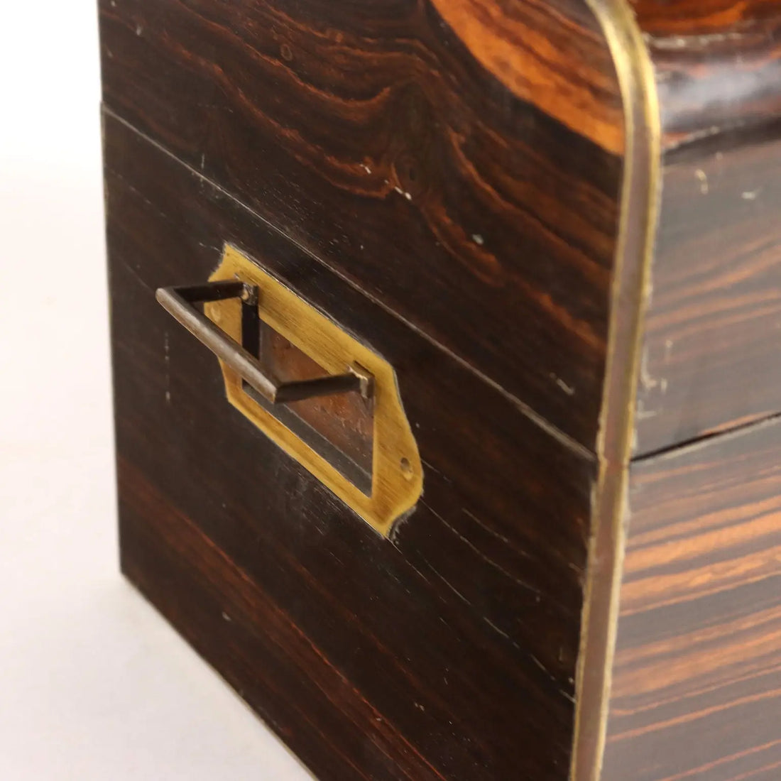 Vintage Liquor Box Early 1800s Indian Walnut Brass - England Early 1800s | Antiques | Fancy Goods