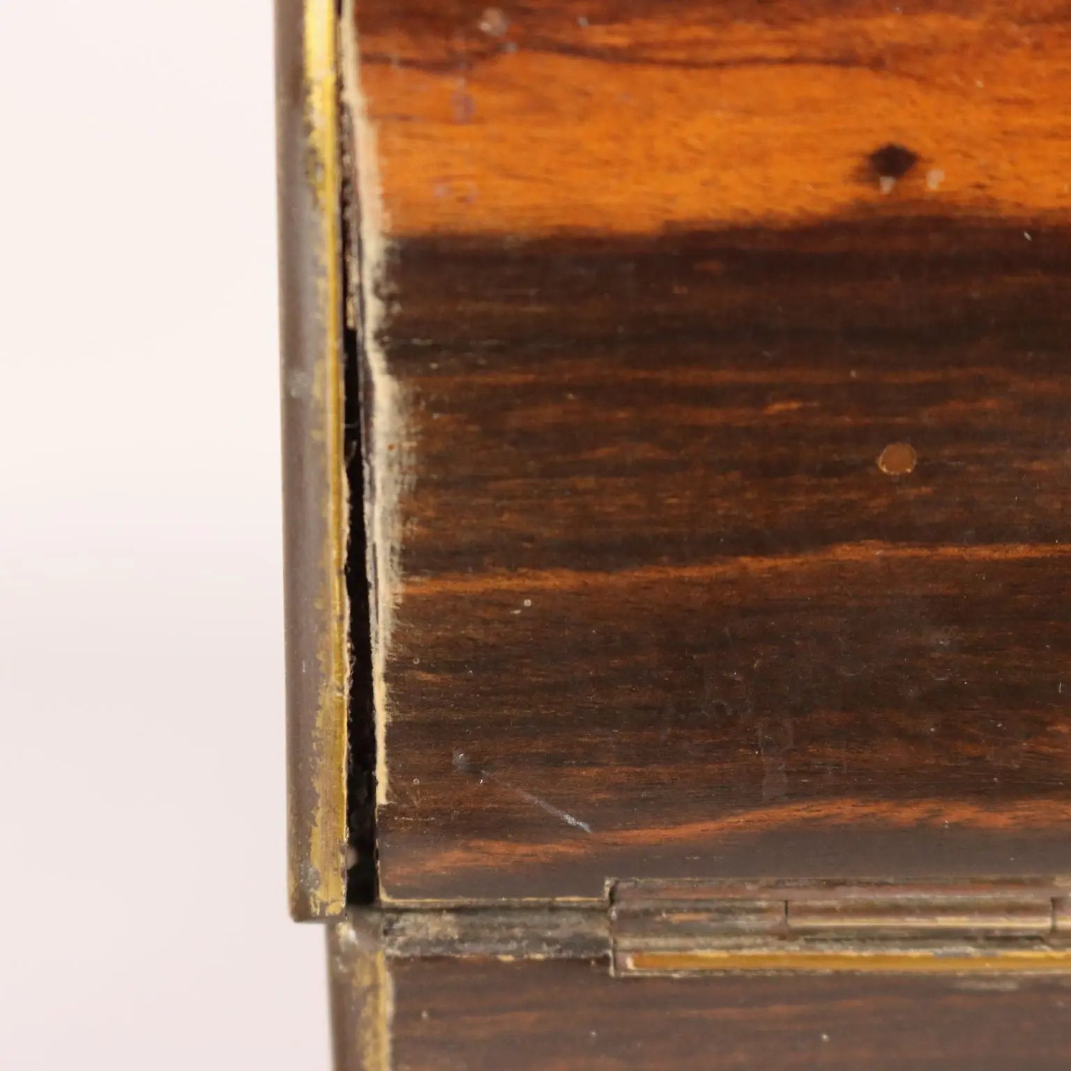 Vintage Liquor Box Early 1800s Indian Walnut Brass - England Early 1800s | Antiques | Fancy Goods