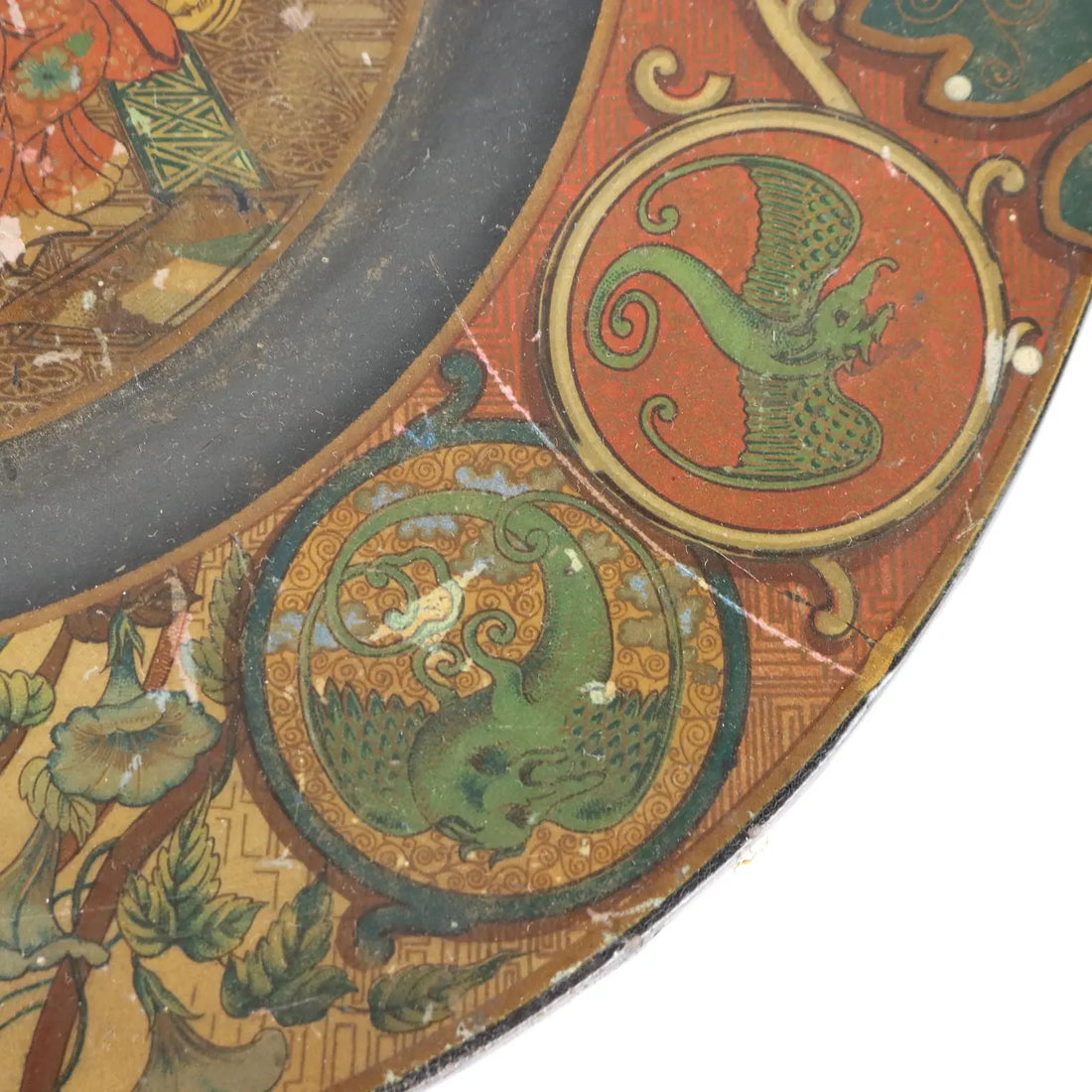 Tray in Paper Maché Asian Decoration England Late '800 - England Late 19th Century | Antiques | Fancy Goods