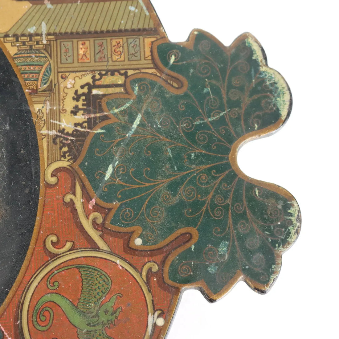 Tray in Paper Maché Asian Decoration England Late '800 - England Late 19th Century | Antiques | Fancy Goods
