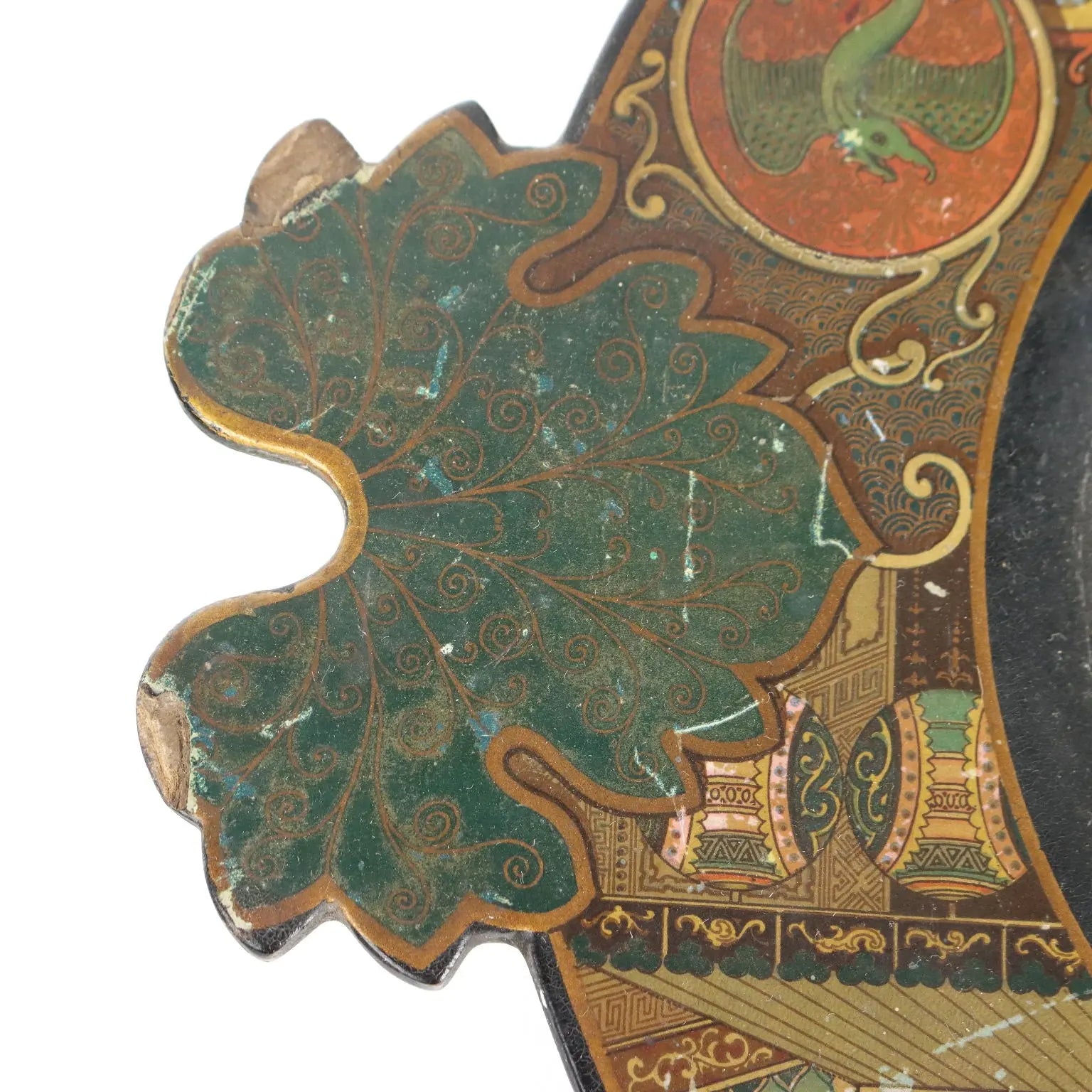 Tray in Paper Maché Asian Decoration England Late '800 - England Late 19th Century | Antiques | Fancy Goods