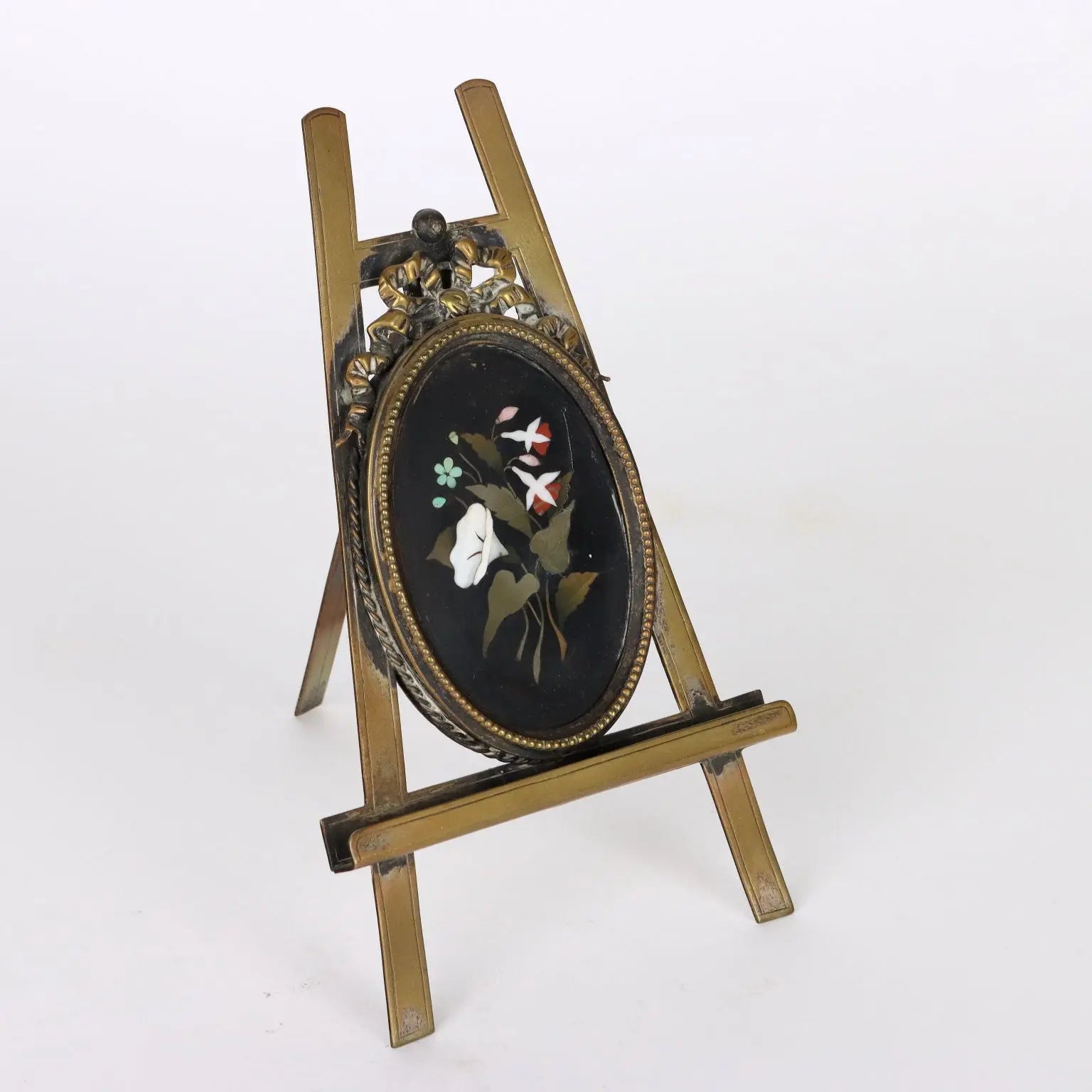 Pair of Ancient Portrait Holders Late XIX Century Bronze Hard Stones E - Italy, Late XIX Century | Antiques | Fancy Goods