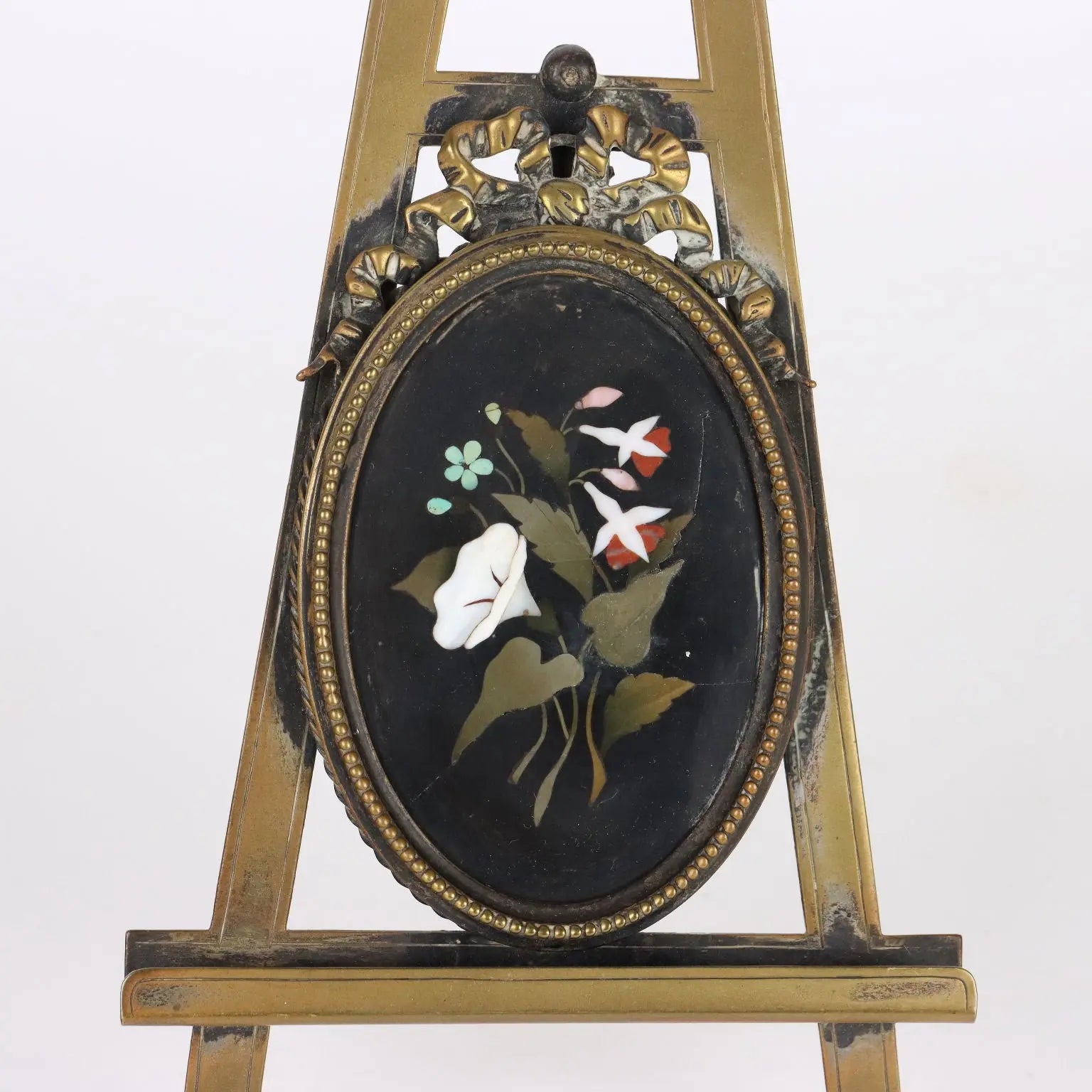 Pair of Ancient Portrait Holders Late XIX Century Bronze Hard Stones E - Italy, Late XIX Century | Antiques | Fancy Goods