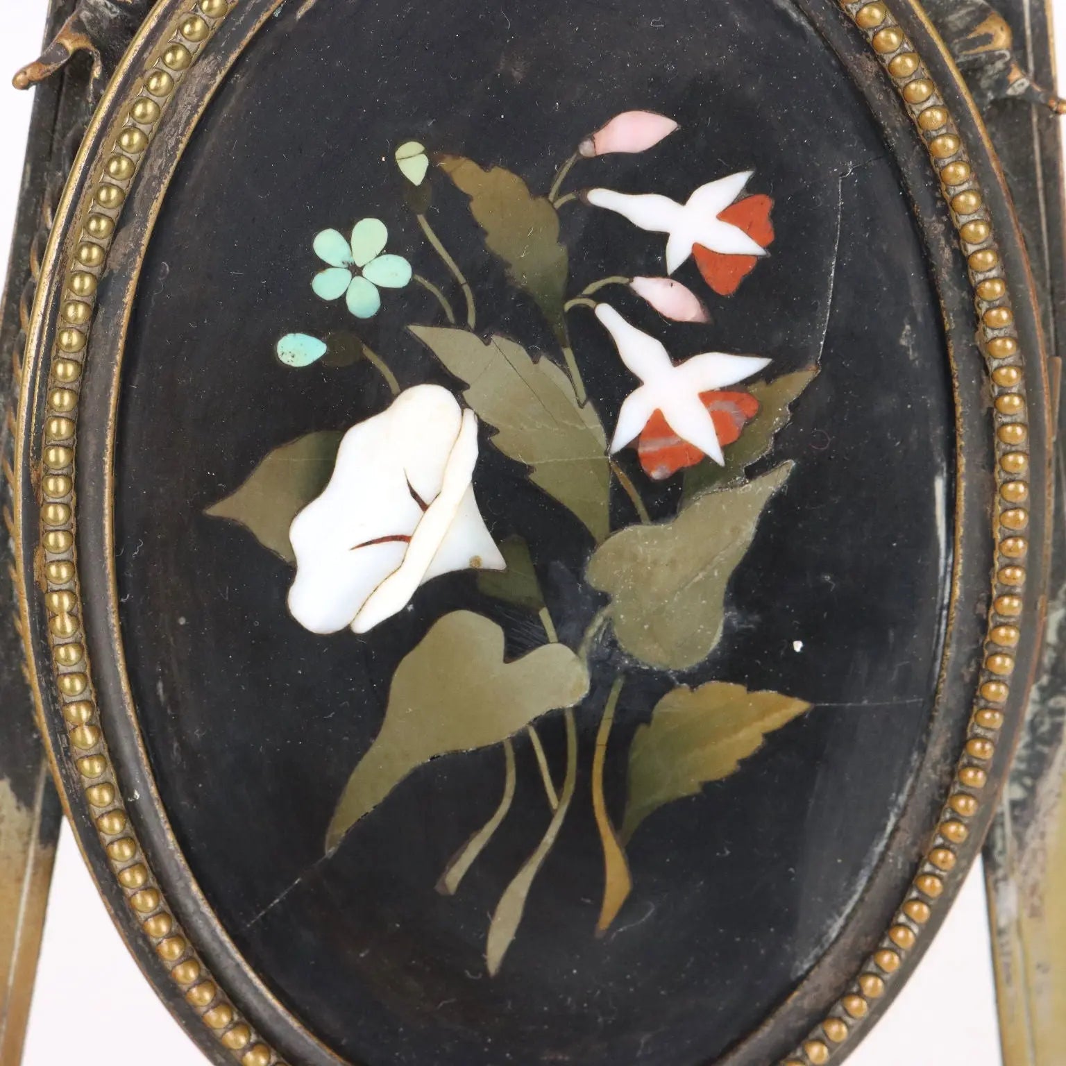 Pair of Ancient Portrait Holders Late XIX Century Bronze Hard Stones E - Italy, Late XIX Century | Antiques | Fancy Goods