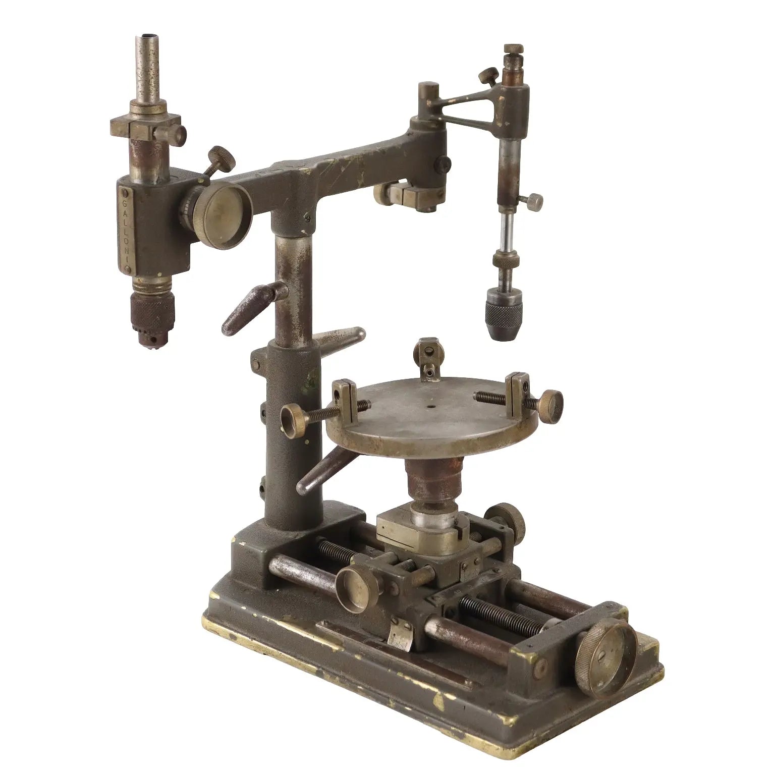 Galloni Dental Technician Parallelometer Mid XX Century Iron Brass - Italy, Mid XX Century ca | Antiques | Fancy Goods