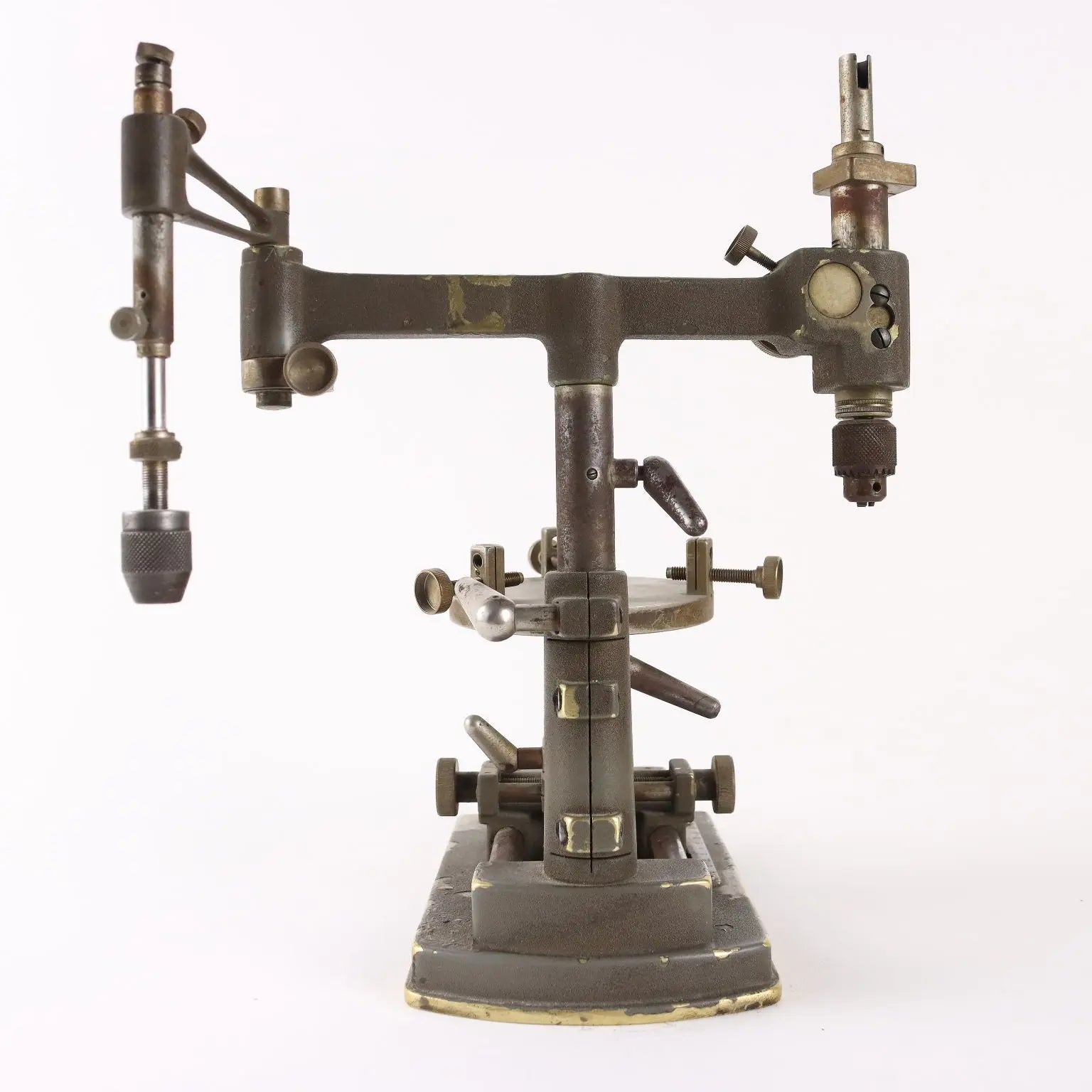Galloni Dental Technician Parallelometer Mid XX Century Iron Brass - Italy, Mid XX Century ca | Antiques | Fancy Goods