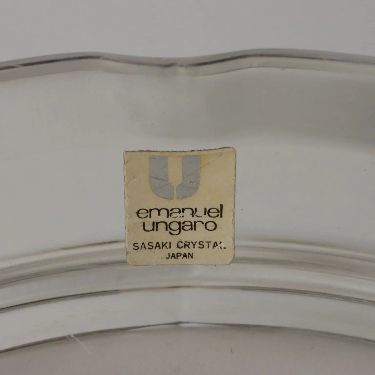 Vintage Ashtray Emanuel Ungaro 1980s-90s Sasaki Crystal Japan - France, 1980s-1990s | Antiques | Fancy Goods