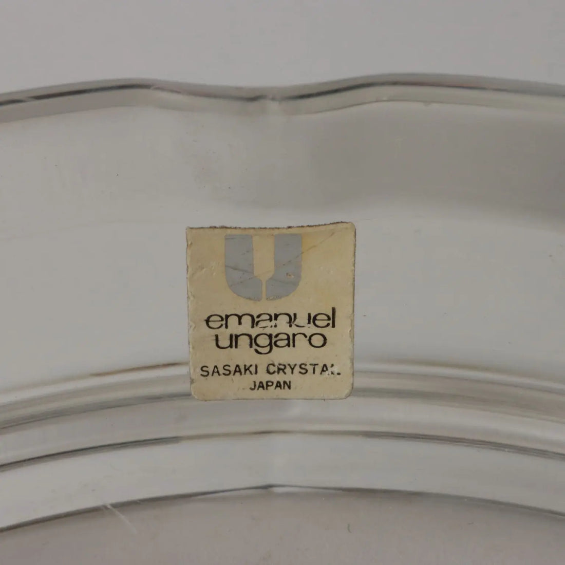 Vintage Ashtray Emanuel Ungaro 1980s-90s Sasaki Crystal Japan - France, 1980s-1990s | Antiques | Fancy Goods