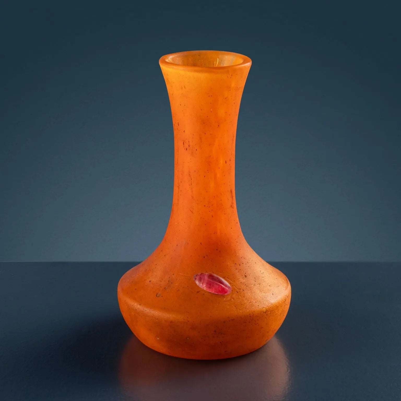 Antique Daum Vase with Scarab Blown Glass France XX Century - Nancy 1918-1930 | Antiques | Fancy Goods