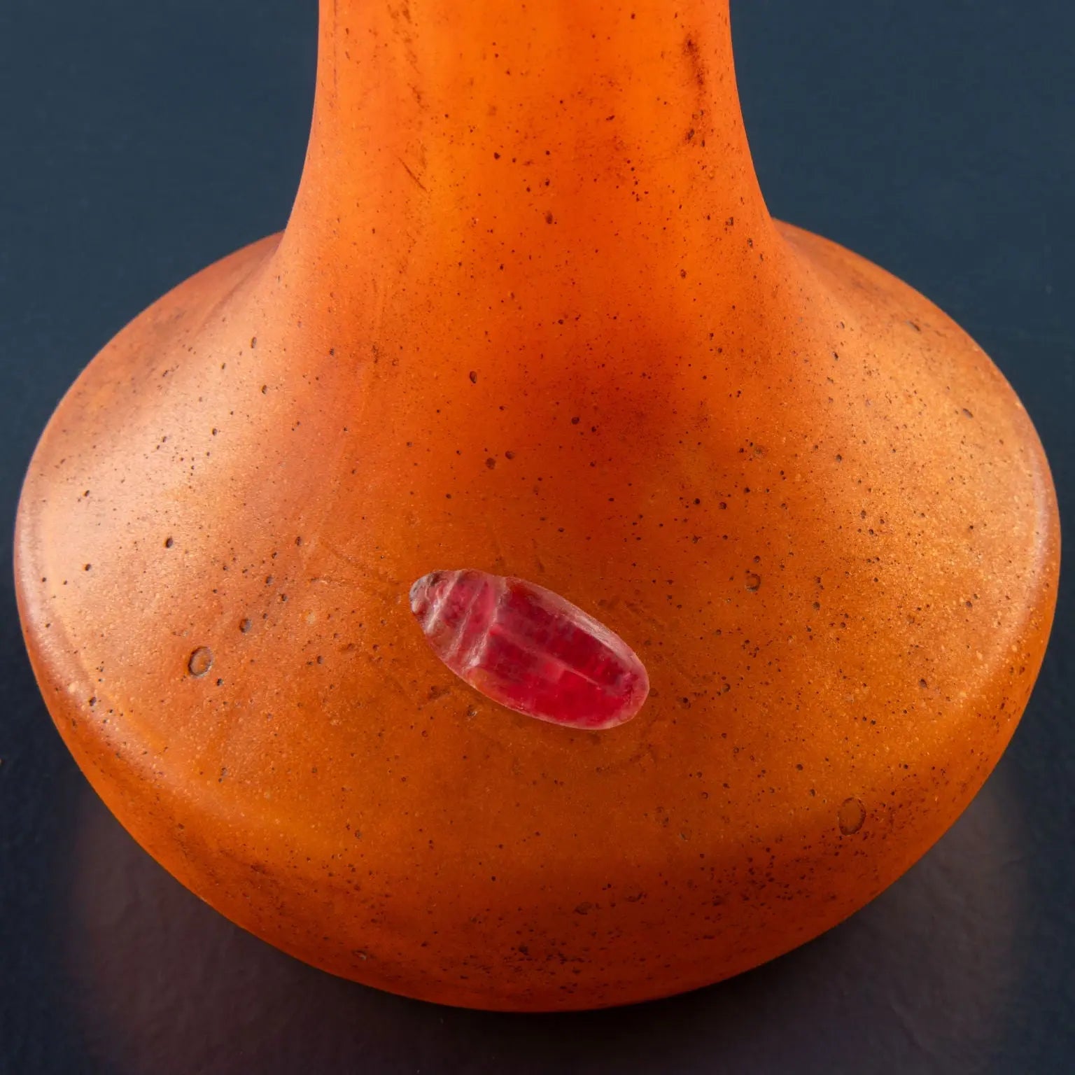 Antique Daum Vase with Scarab Blown Glass France XX Century - Nancy 1918-1930 | Antiques | Fancy Goods