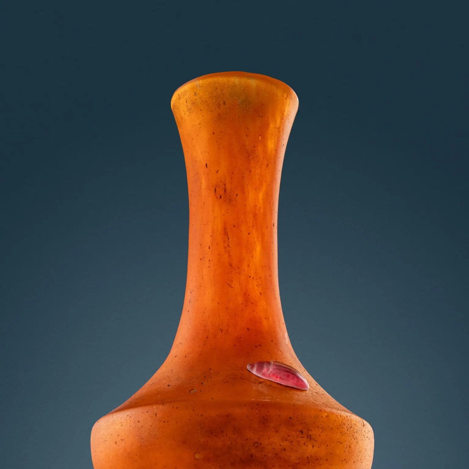 Antique Daum Vase with Scarab Blown Glass France XX Century - Nancy 1918-1930 | Antiques | Fancy Goods