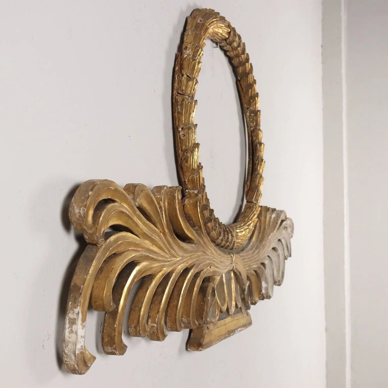 Antique Upper Door Frieze Carved and Gilded Wood Italy XIX Century - Italy, XIX Century | Antiques | Fancy Goods