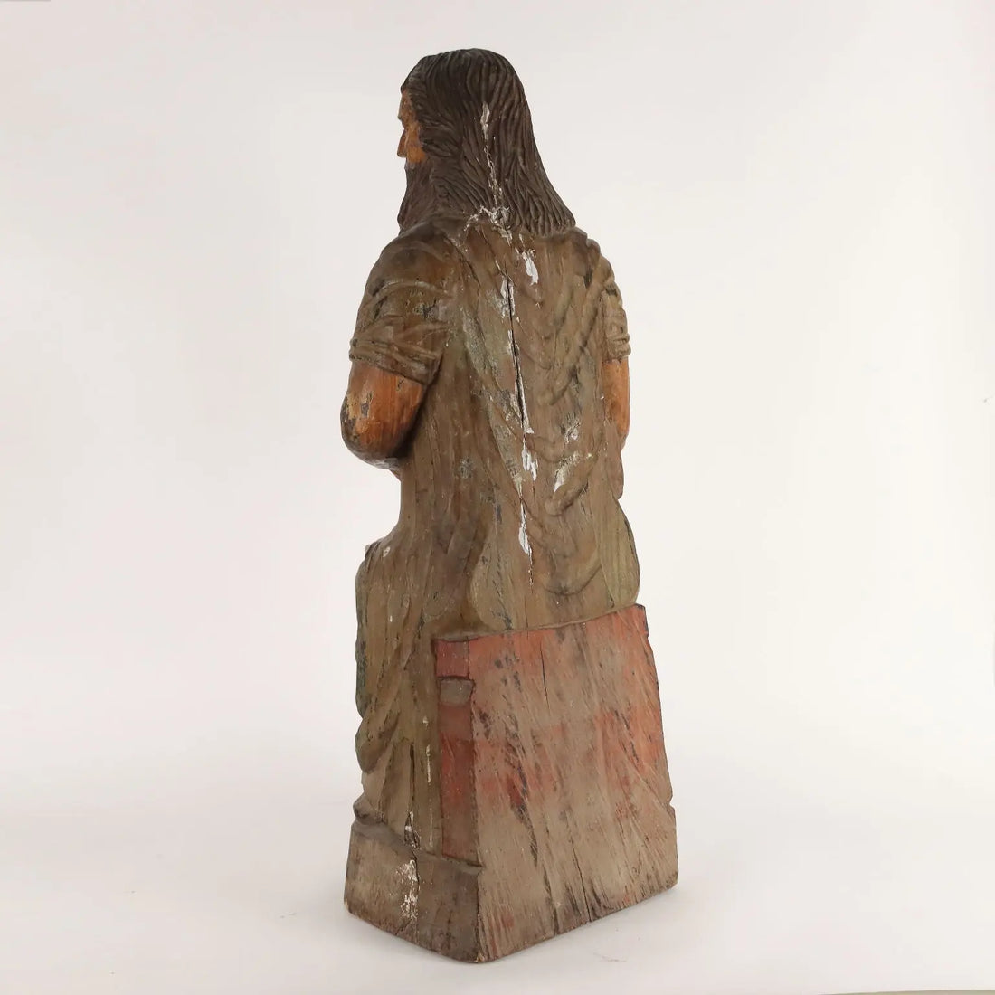 Antique Statue Religious Subject Wood Spain Late XVIII Century - Spain, Late XVIII Century | Antiques | Fancy Goods