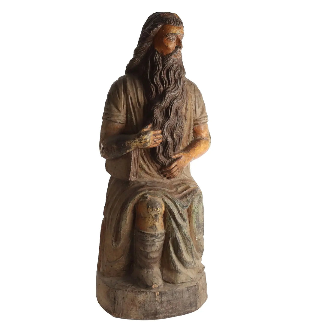 Antique Statue Religious Subject Wood Spain Late XVIII Century - Spain, Late XVIII Century | Antiques | Fancy Goods