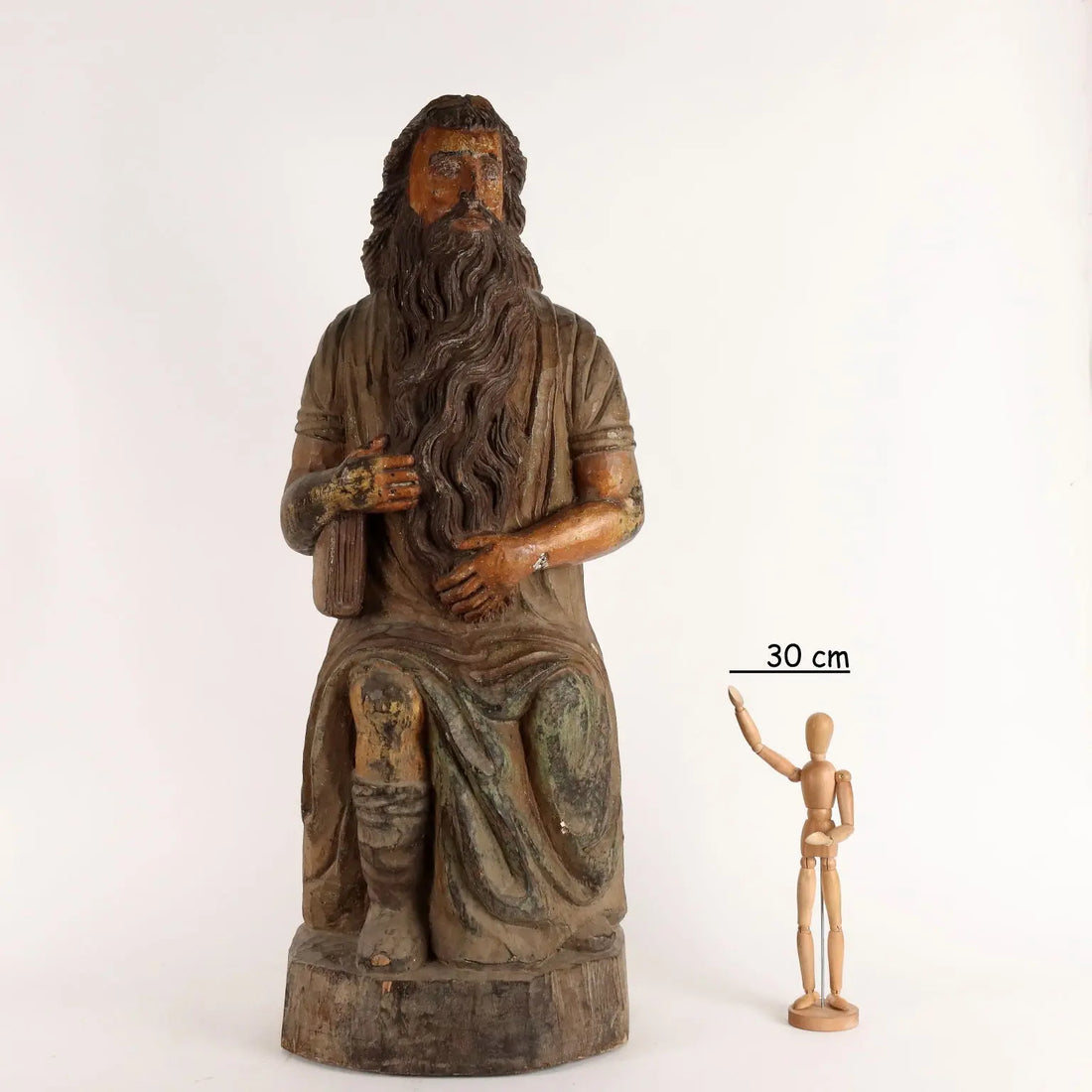 Antique Statue Religious Subject Wood Spain Late XVIII Century - Spain, Late XVIII Century | Antiques | Fancy Goods