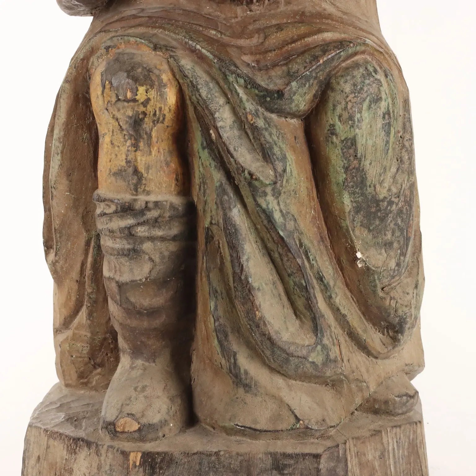Antique Statue Religious Subject Wood Spain Late XVIII Century - Spain, Late XVIII Century | Antiques | Fancy Goods