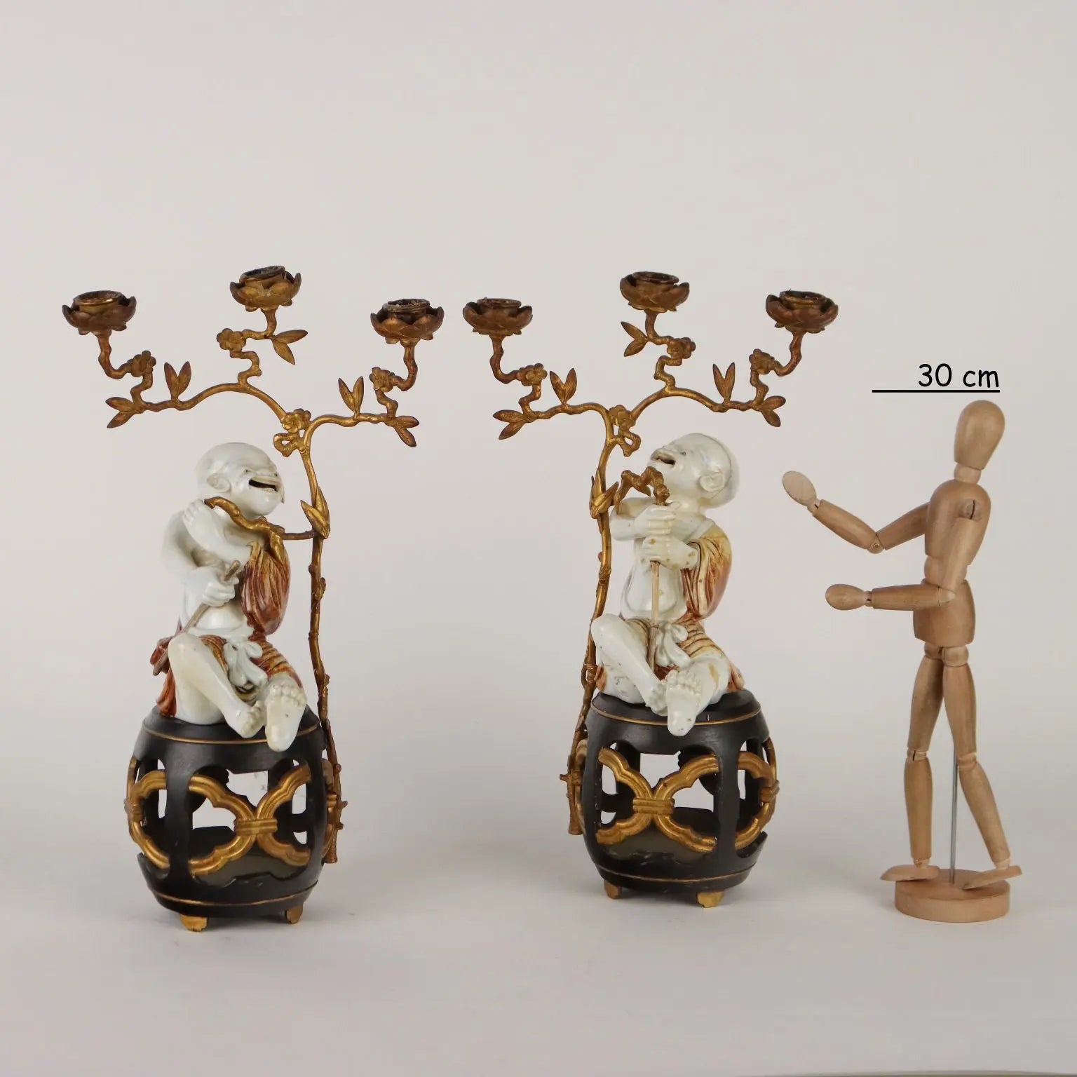 Antique Candle-Holders Bronze Japan XIX Century - Japan XIX Century | Antiques | Fancy Goods