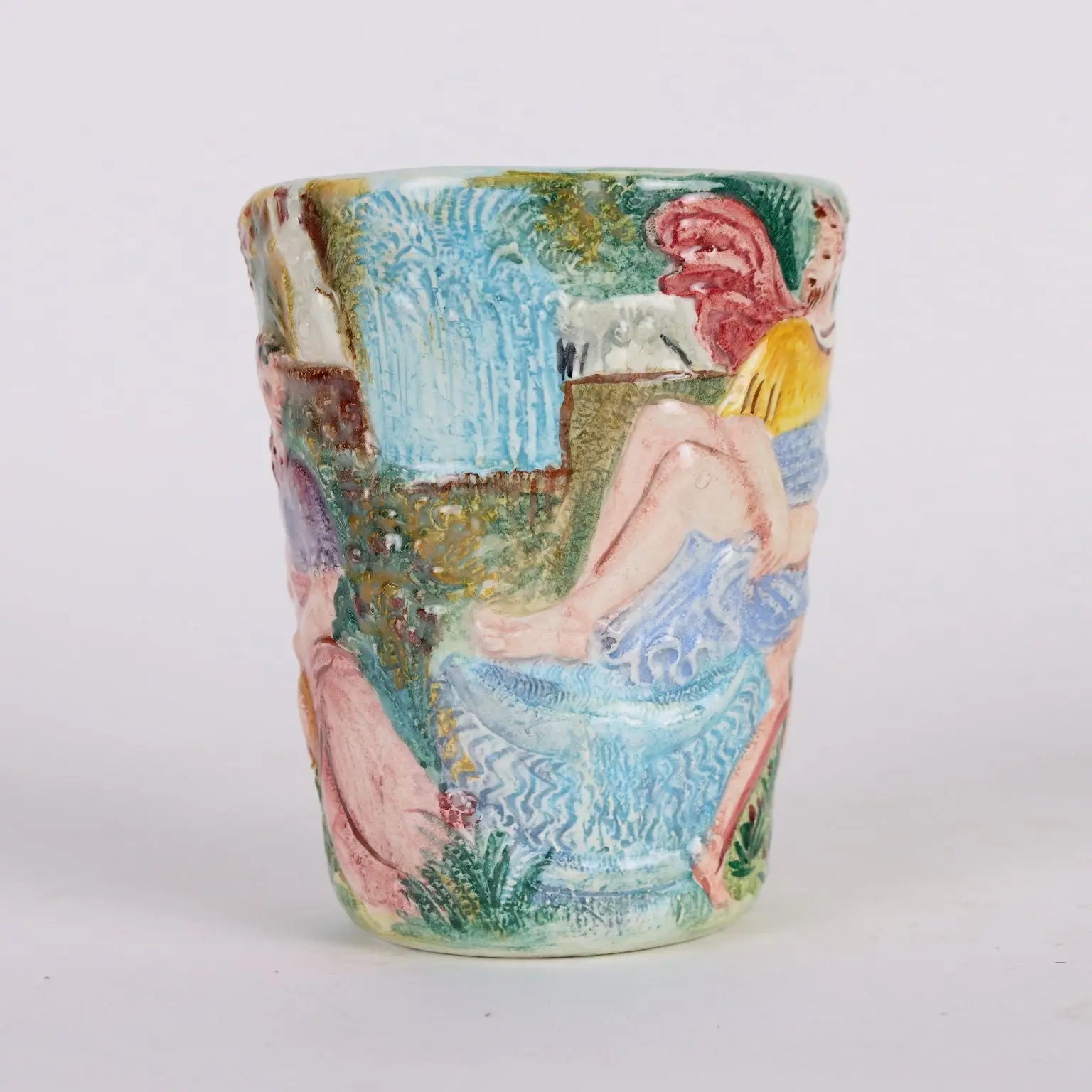 Antique Vase Majolica from Tivoli Italy XX Century - Italy, Mid XX Century ca. | Antiques | Fancy Goods