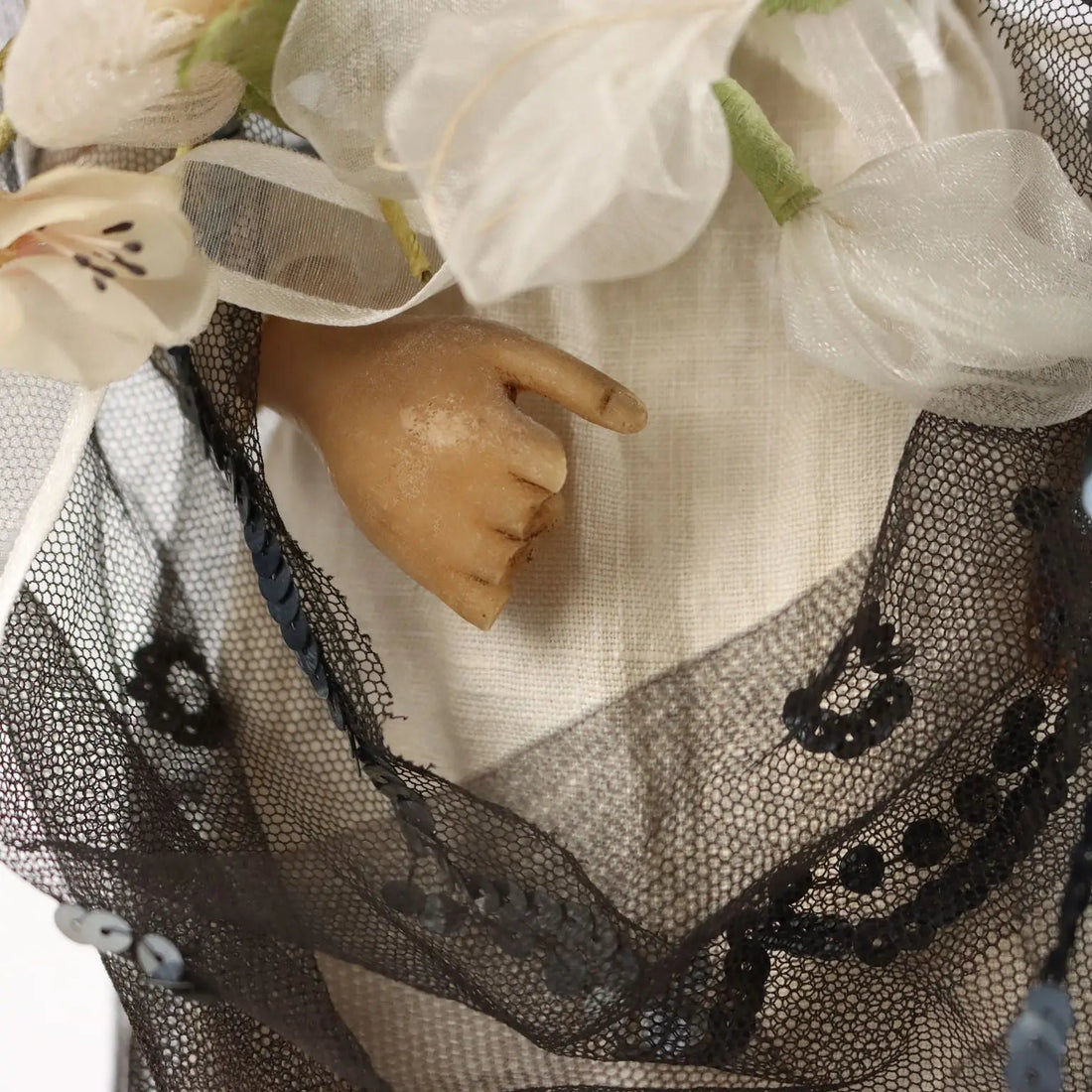 Antique Wax Figurine Cotton Italy XIX-XX Century - Southern Italy, Late XIX - Early XX Century | Antiques | Fancy Goods