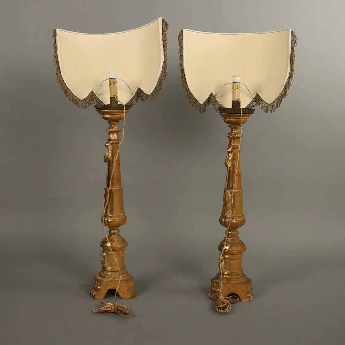 Pair of Antique Empire Style Candelabra Beech Italy XIX Century - Italy, XIX Century | Antiques | Lighting