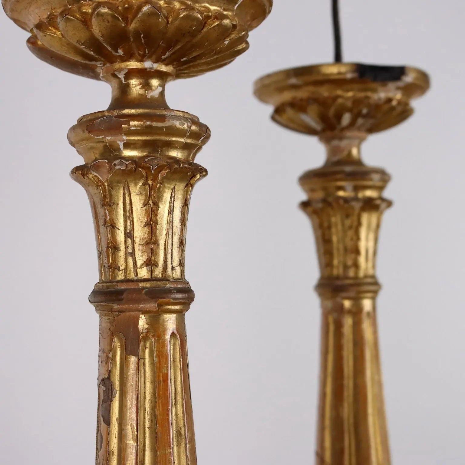 Antique Candelabra Empire Wood Europe Early XIX Century