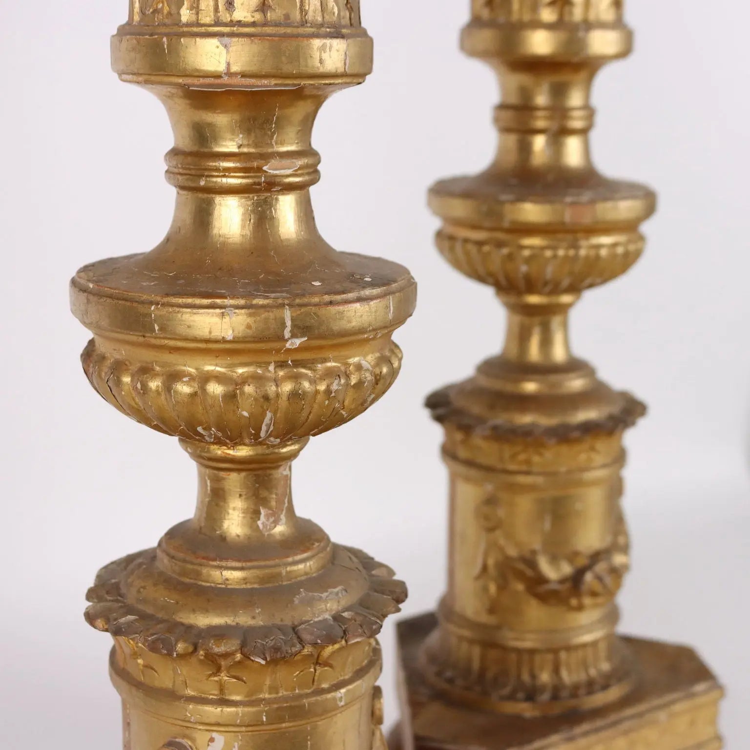 Antique Candelabra Empire Wood Europe Early XIX Century